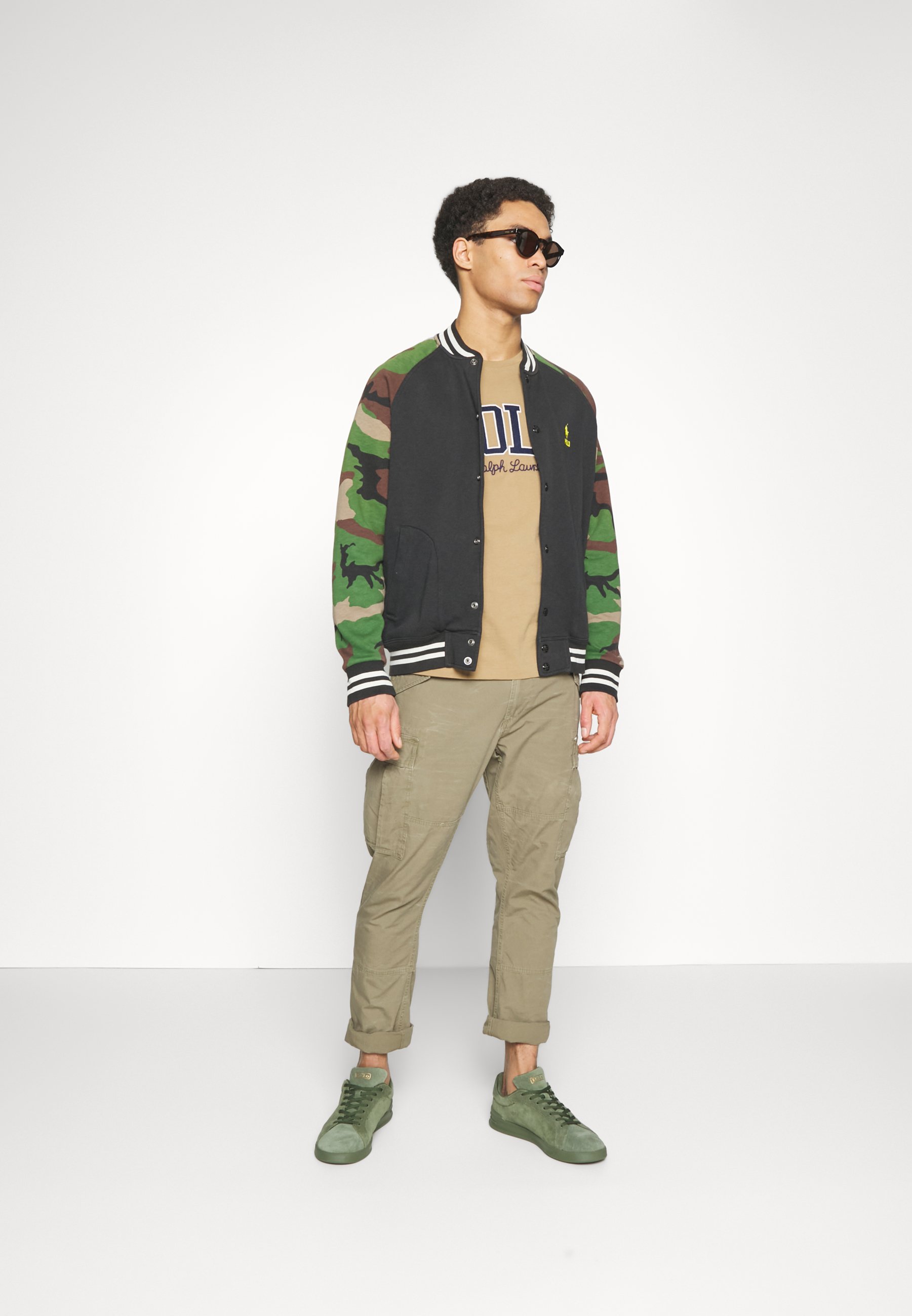 Polo Ralph Lauren LONG SLEEVE - Zip-up sweatshirt - black/multi/black
