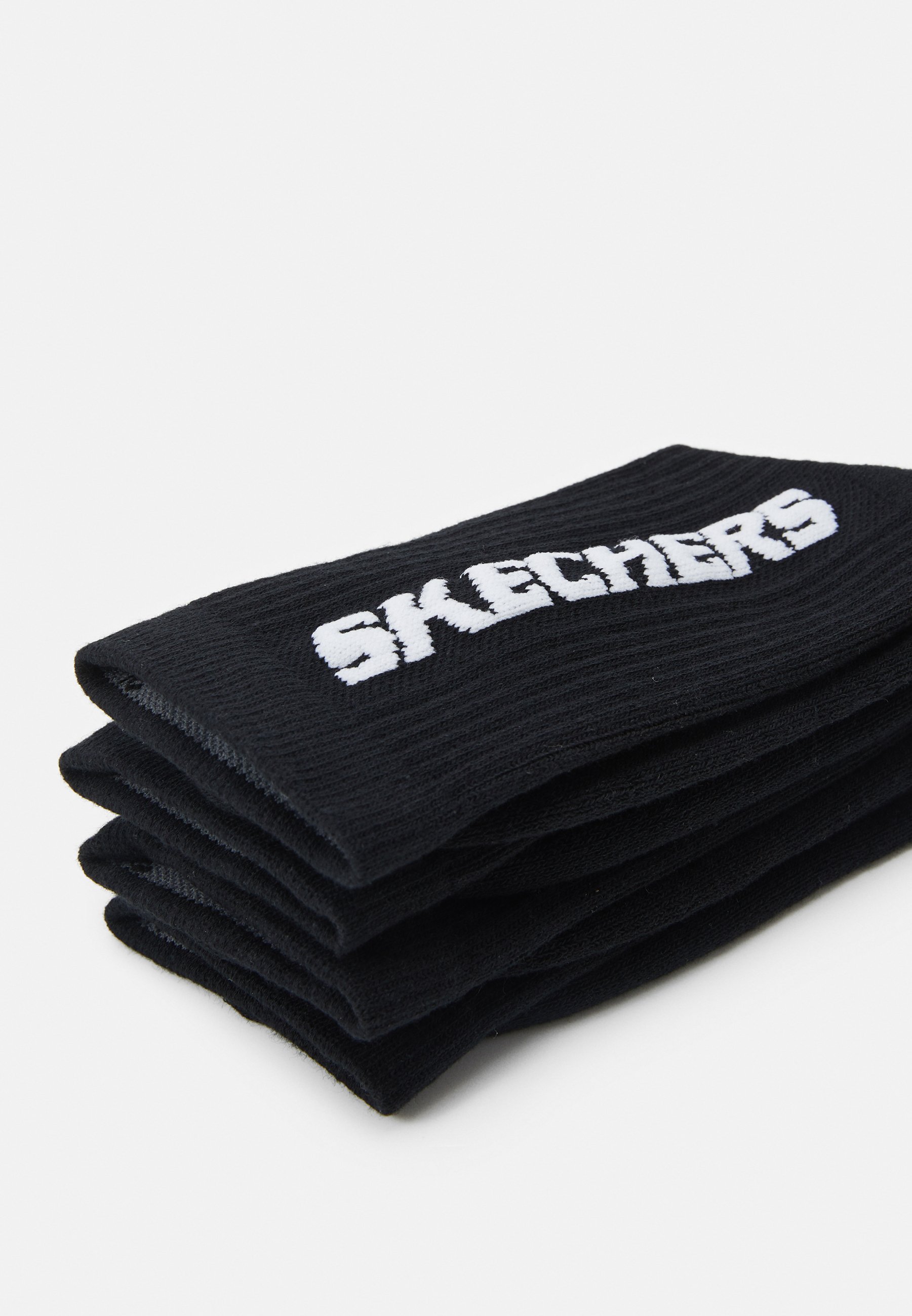 Skechers BOYS CUSHIONED TENNIS SOCKS 4 PACK UNISEX - Socks - black