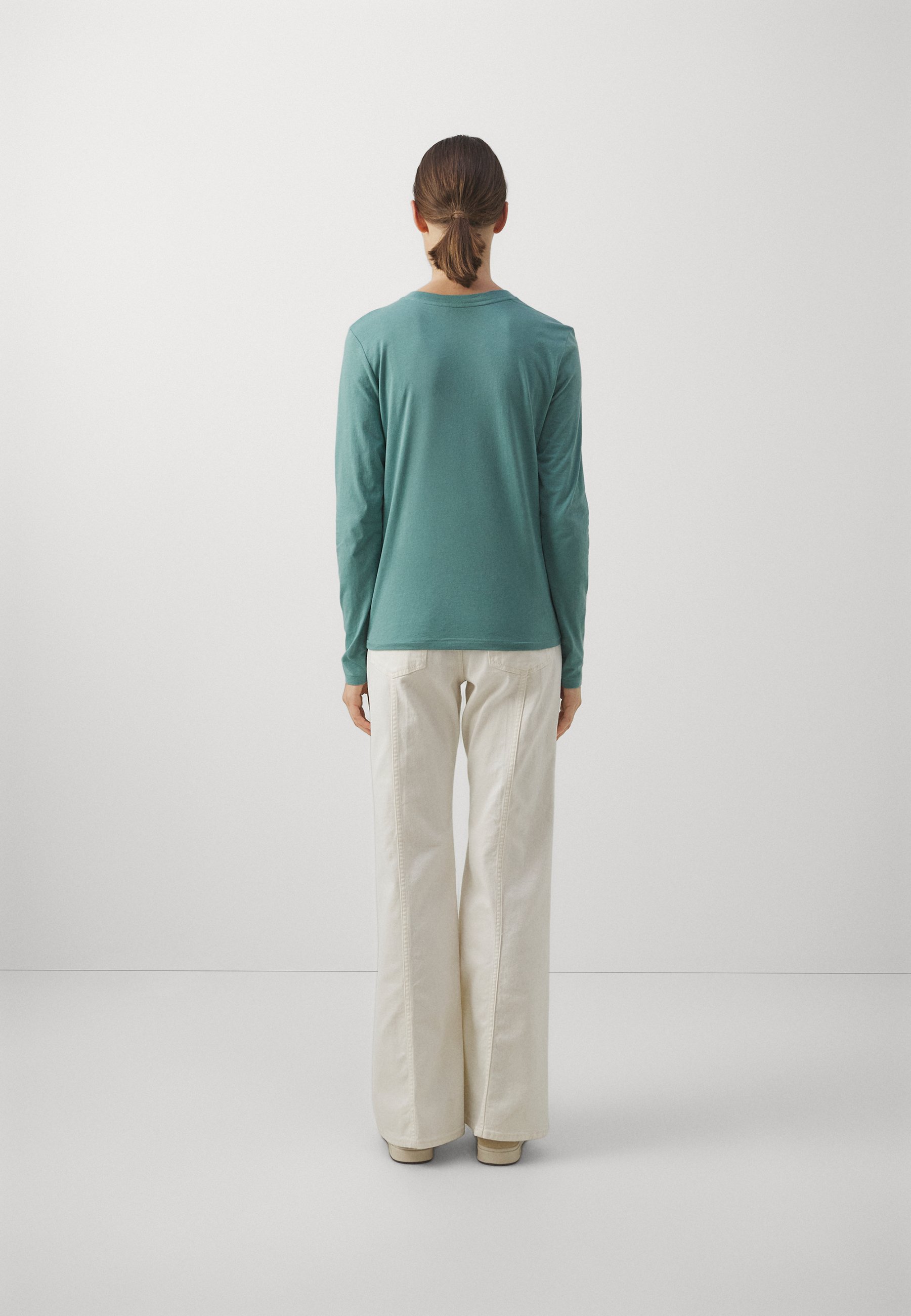 Polo Ralph Lauren LONG SLEEVE - Long sleeved top - greenscape/green