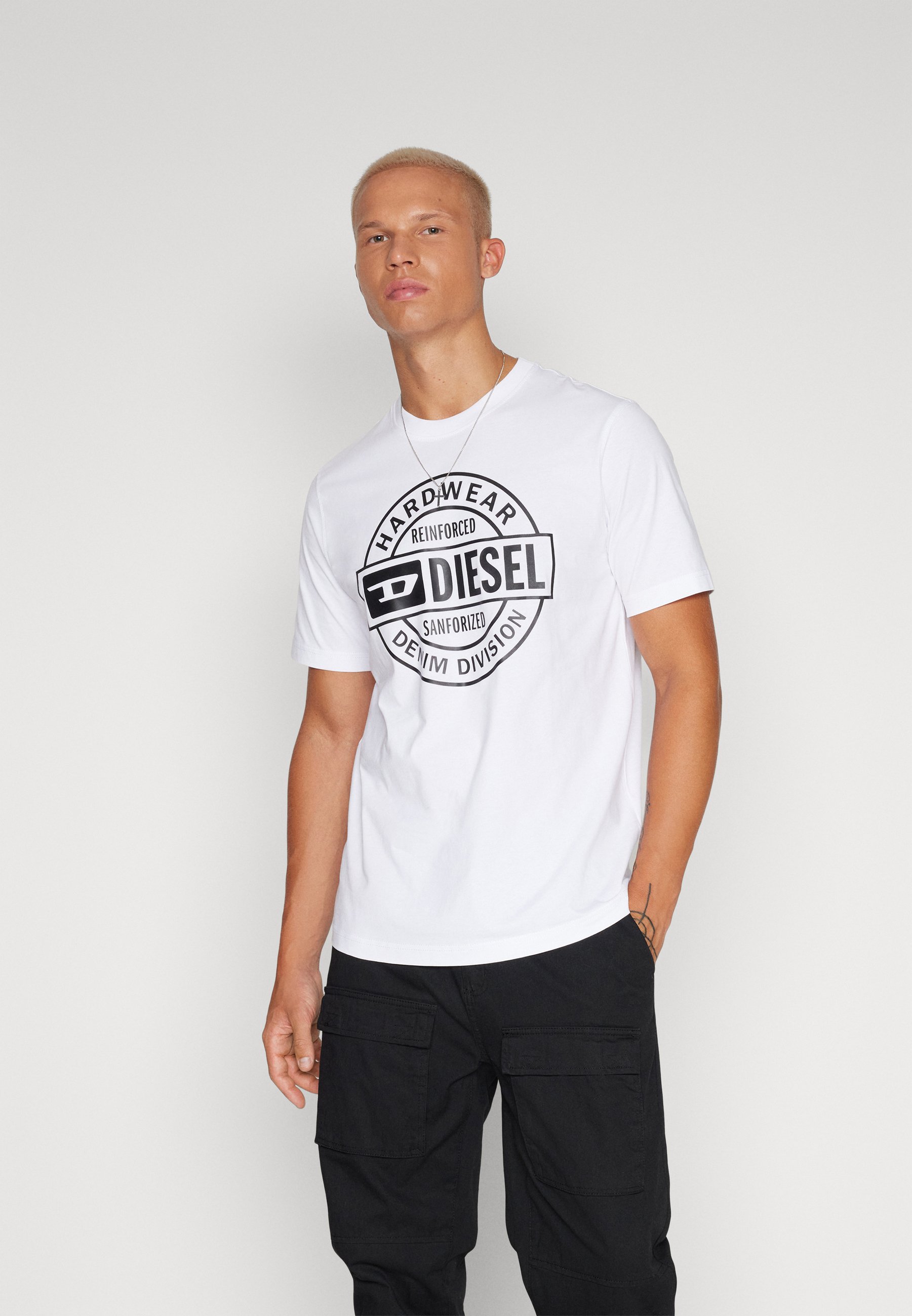 Diesel JUST GENDERLESS UNISEX - Print T-shirt - white
