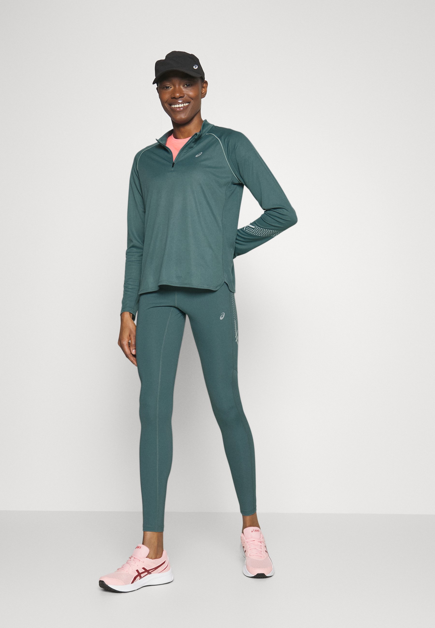 ASICS ICON - Leggings - foggy teal/pure aqua/teal