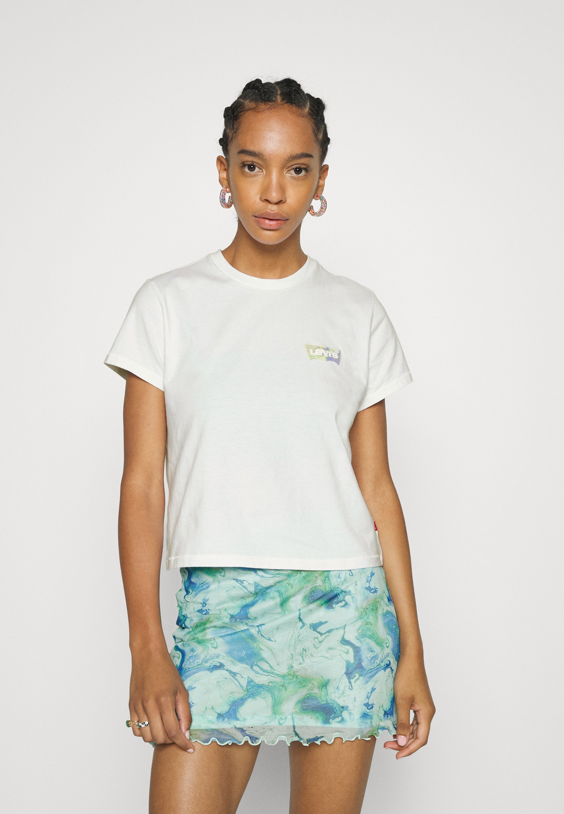 Levi's® GRAPHIC CLASSIC TEE - Print T-shirt -  bright white/white