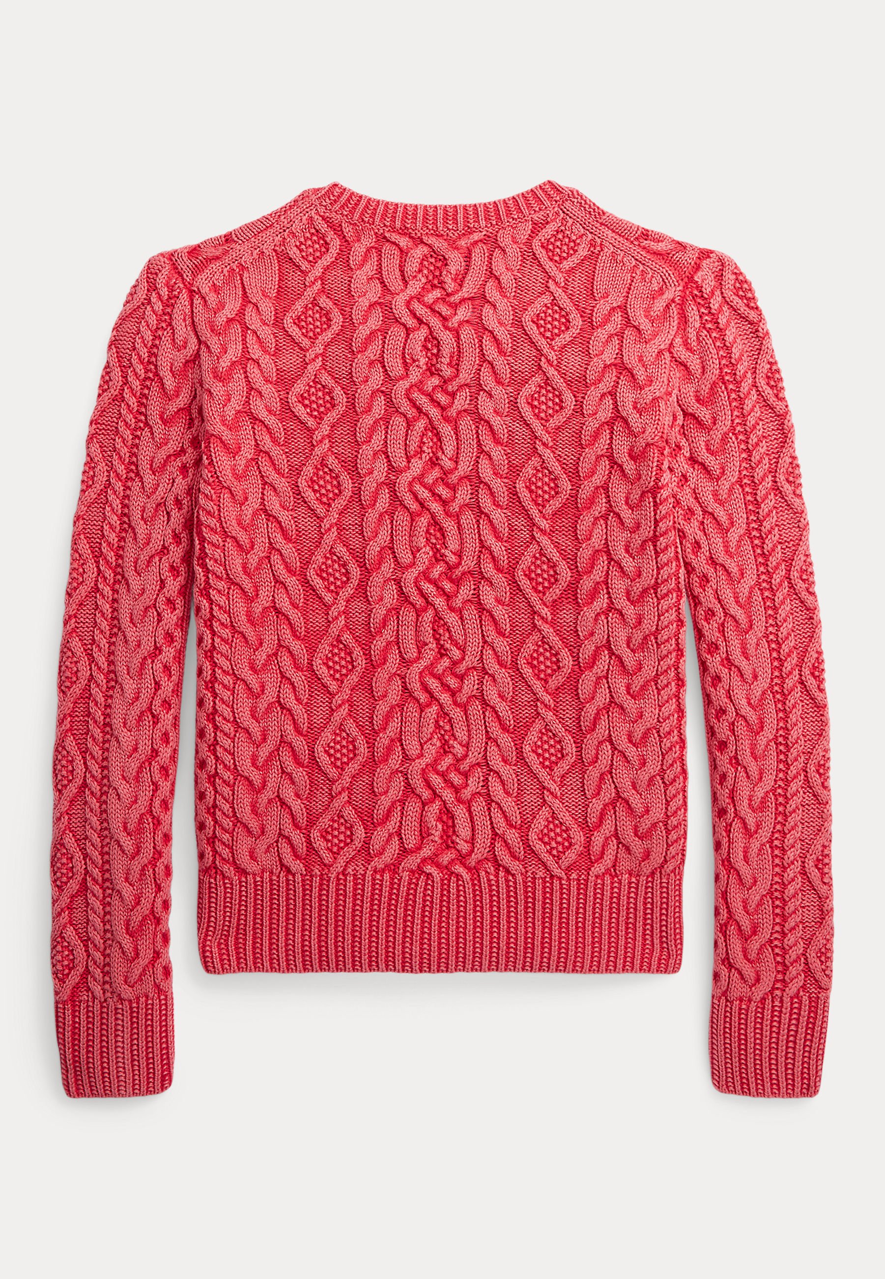 Polo Ralph Lauren ARAN CABLE - Jumper - spring red/red