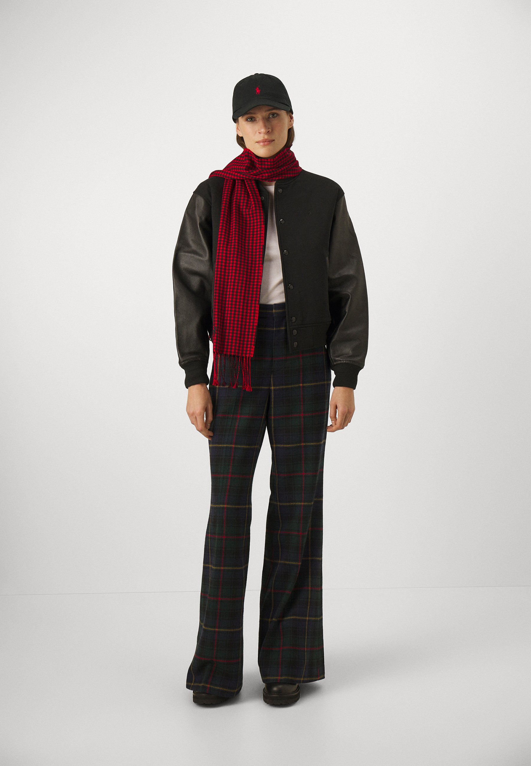 Polo Ralph Lauren FLARED FULL LENGTH FLAT FRONT - Trousers - evergreen