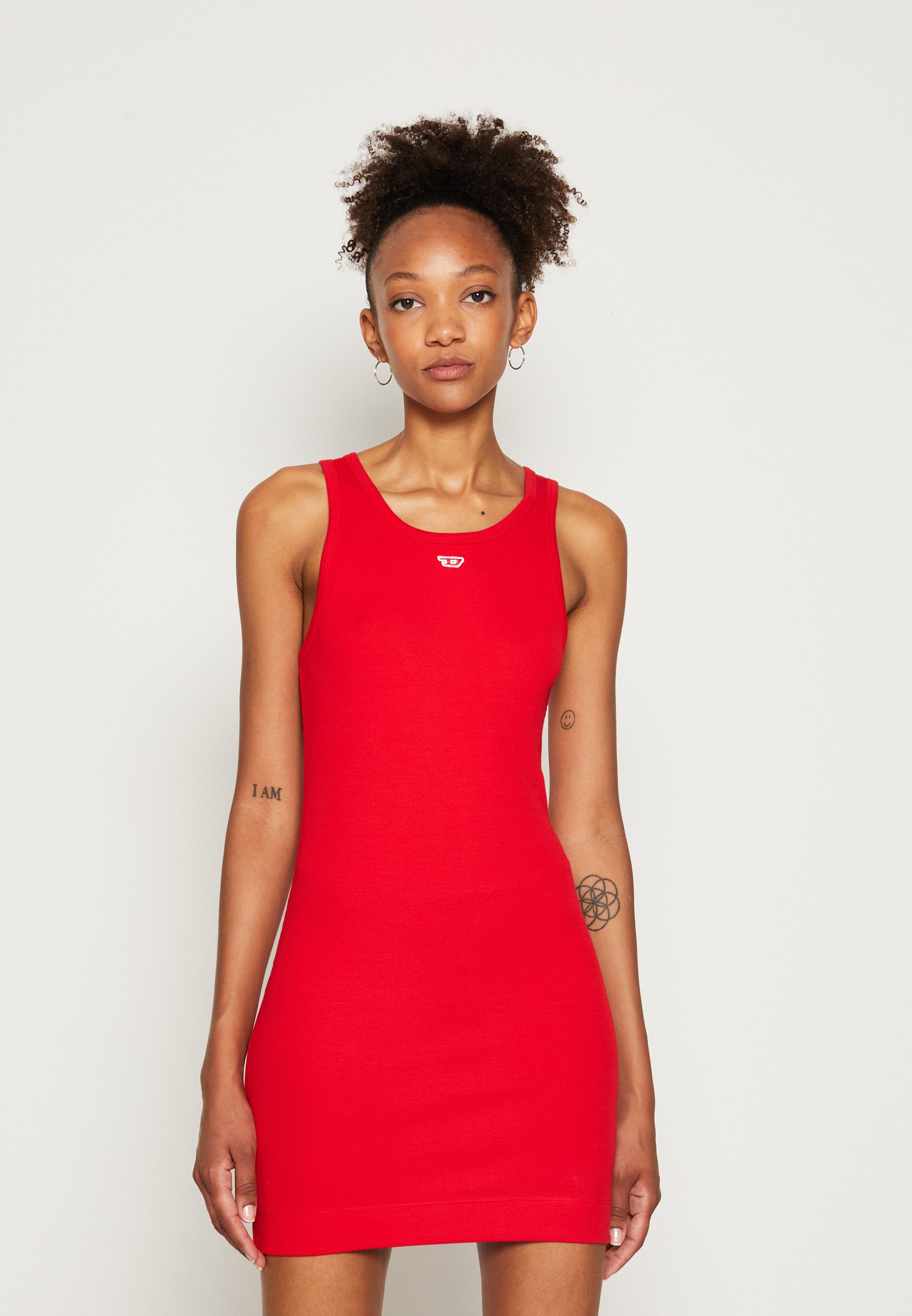 Diesel D-TANK-D - Shift dress - red