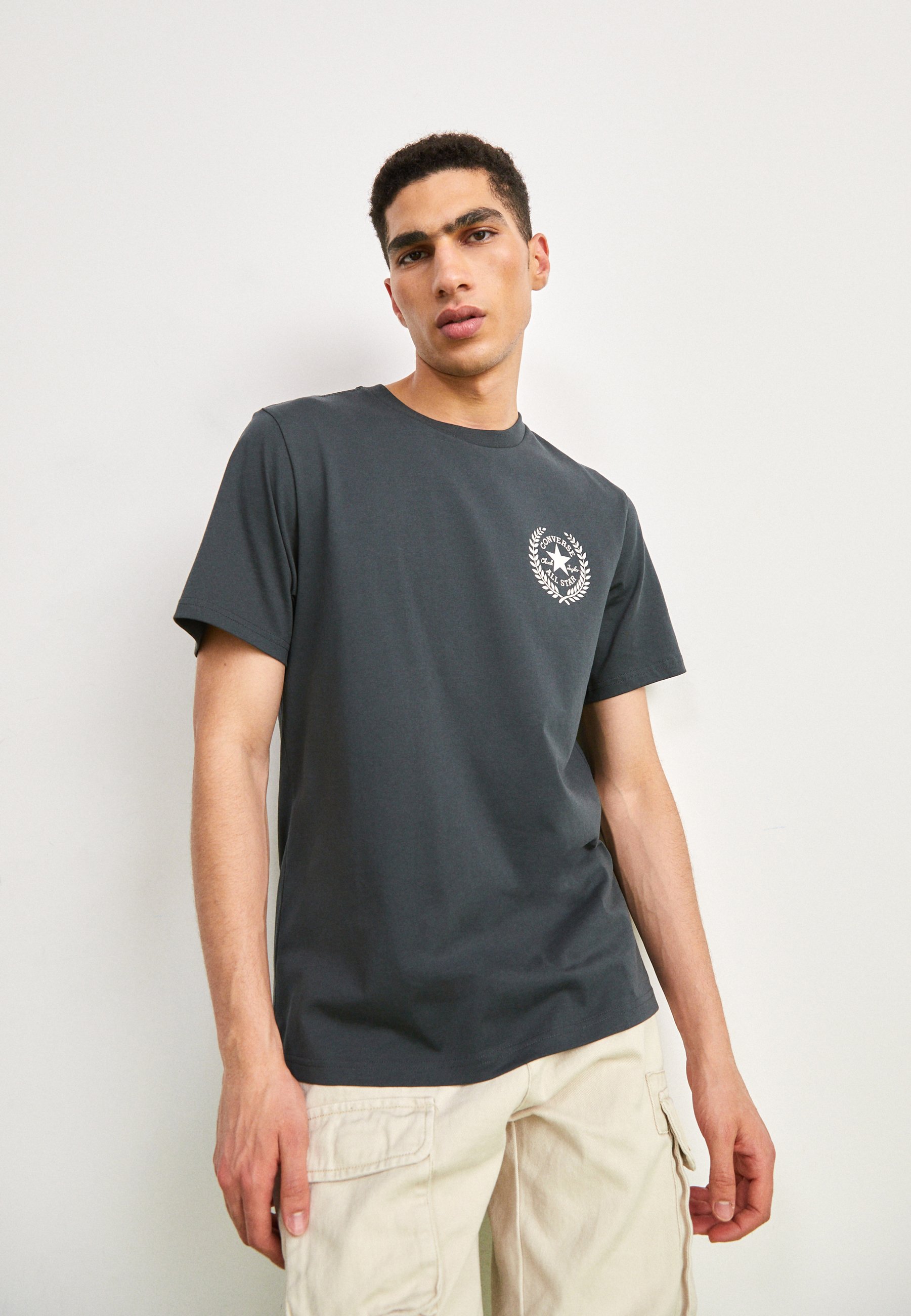 Converse CHUCK RETRO GRAPHIC TEE UNISEX - Basic T-shirt - secret pines/dark green