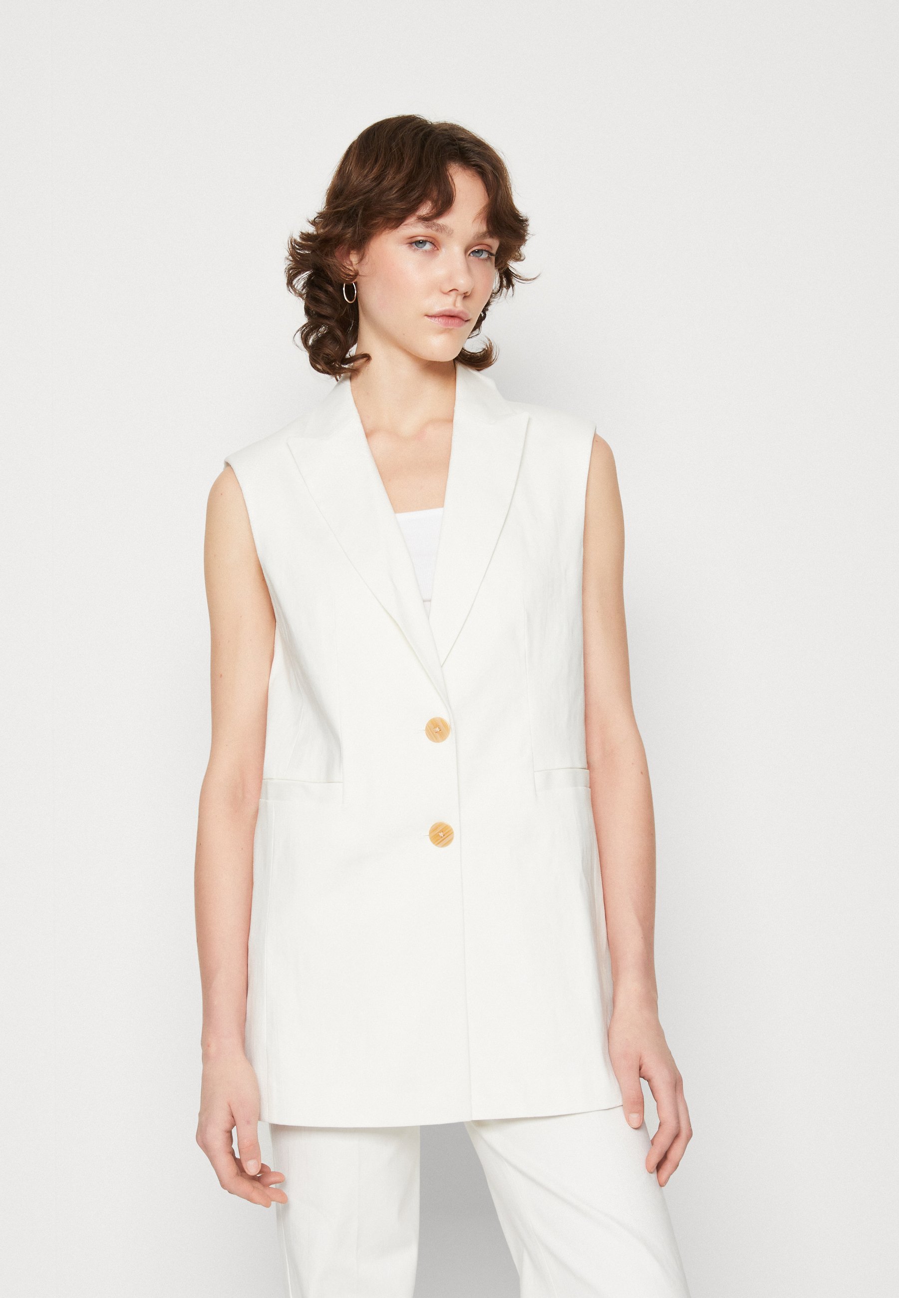 Scotch & Soda SUMMER GILET - Waistcoat - off white/off-white