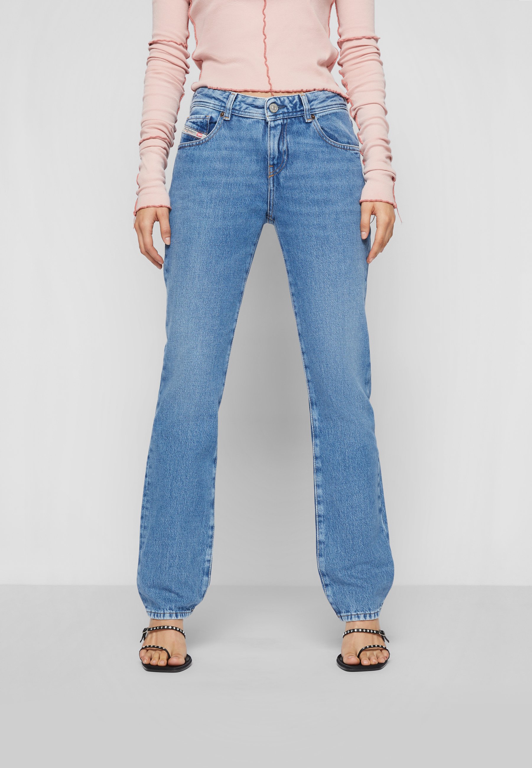 Diesel 2002 DIESEL LIBRARY - Straight leg jeans - denim/stone blue denim