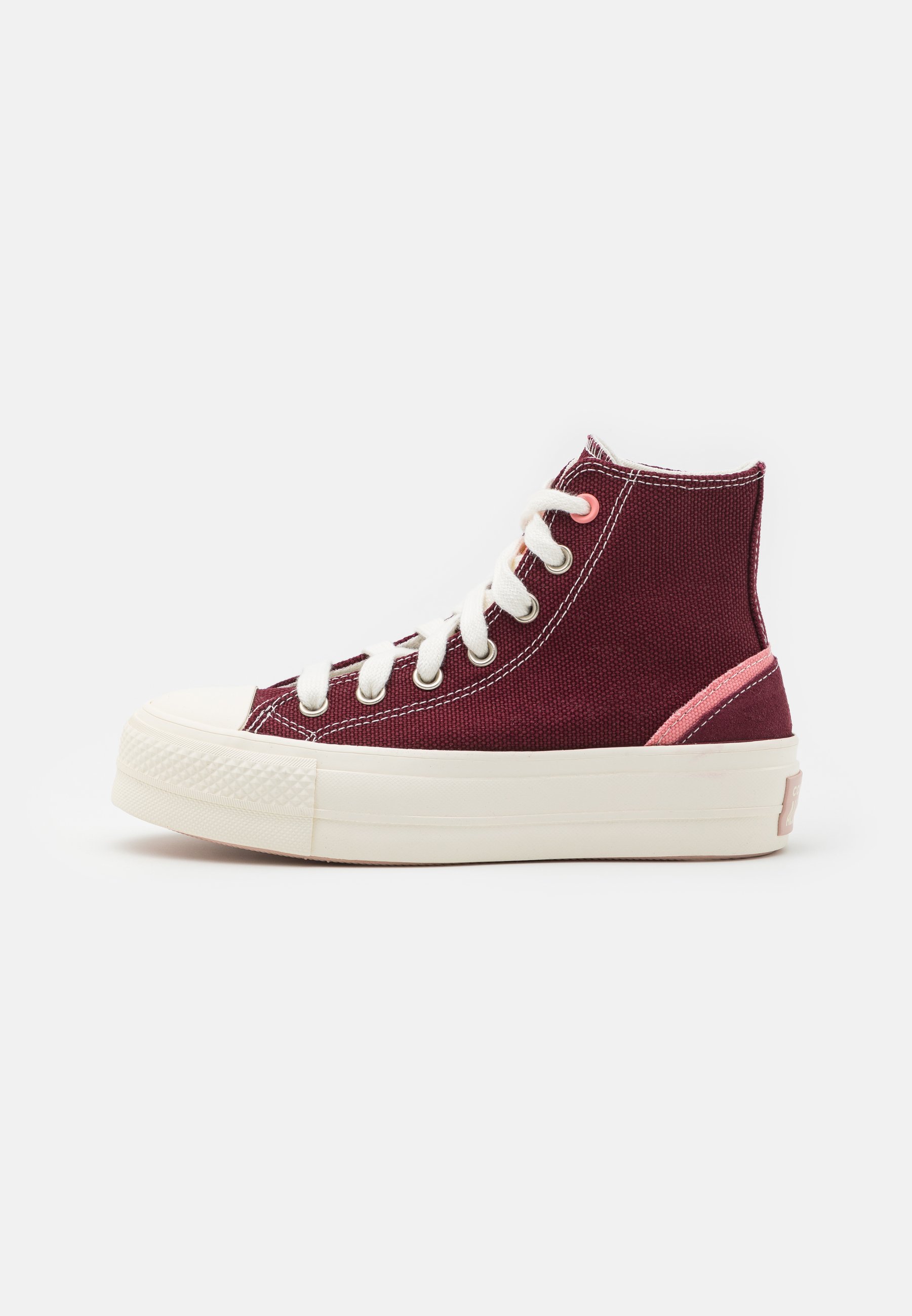 Converse CHUCK TAYLOR ALL STAR LIFT - High-top trainers - deep bordeaux/egret/nomadic rust/bordeaux
