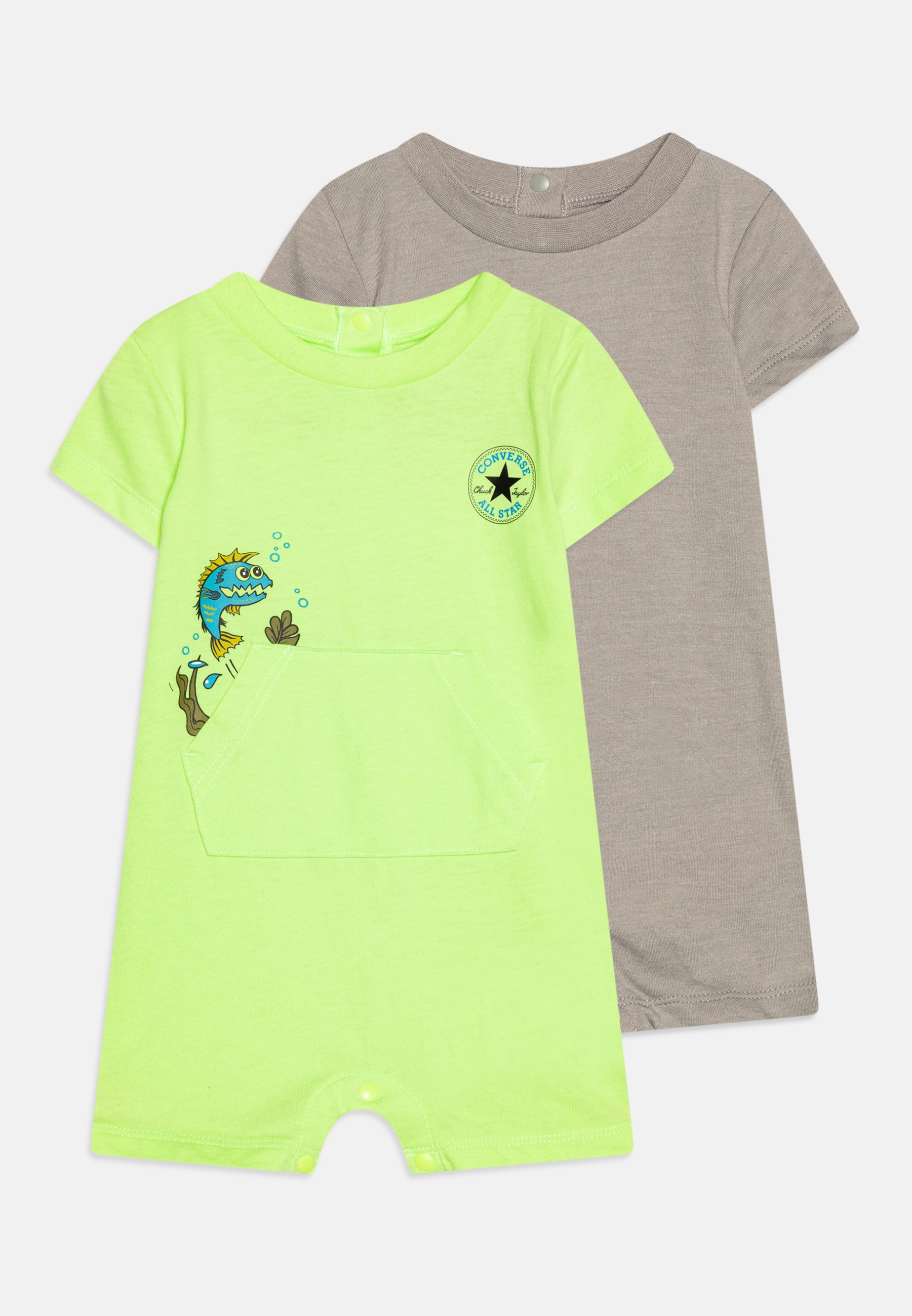 Converse DEEP SEA CRUISERS ROMPER 2 PACK UNISEX - Jumpsuit - green beam/neon green