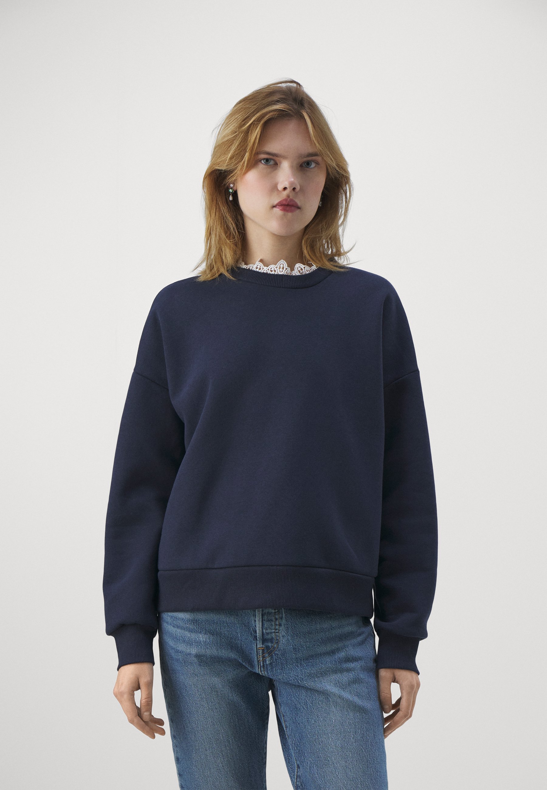 Vero Moda VMEBBA - Sweatshirt - navy/white/dark blue