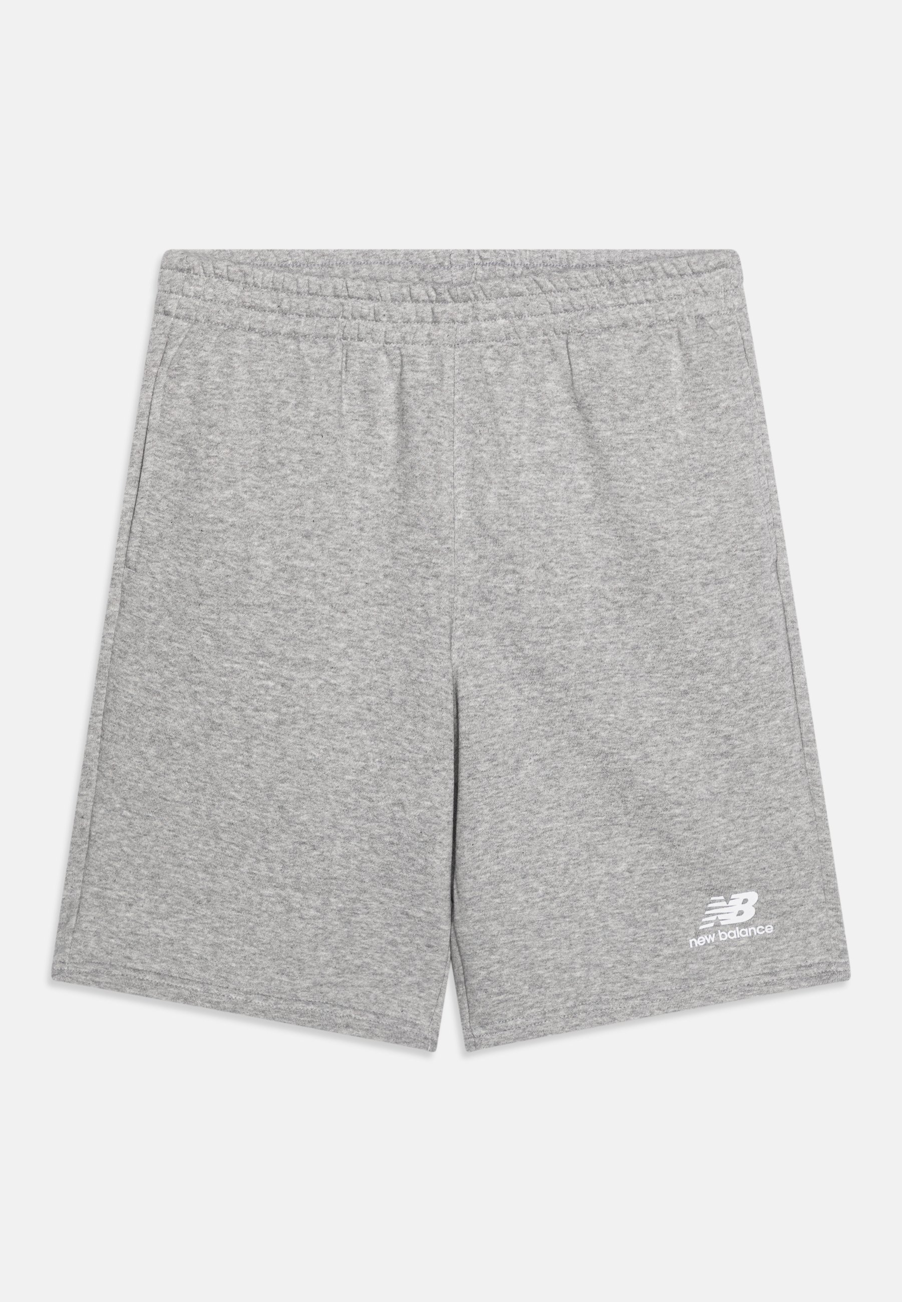 NB ESSENTIALS STACKED LOGO UNISEX - Tracksuit bottoms - mottled light grey