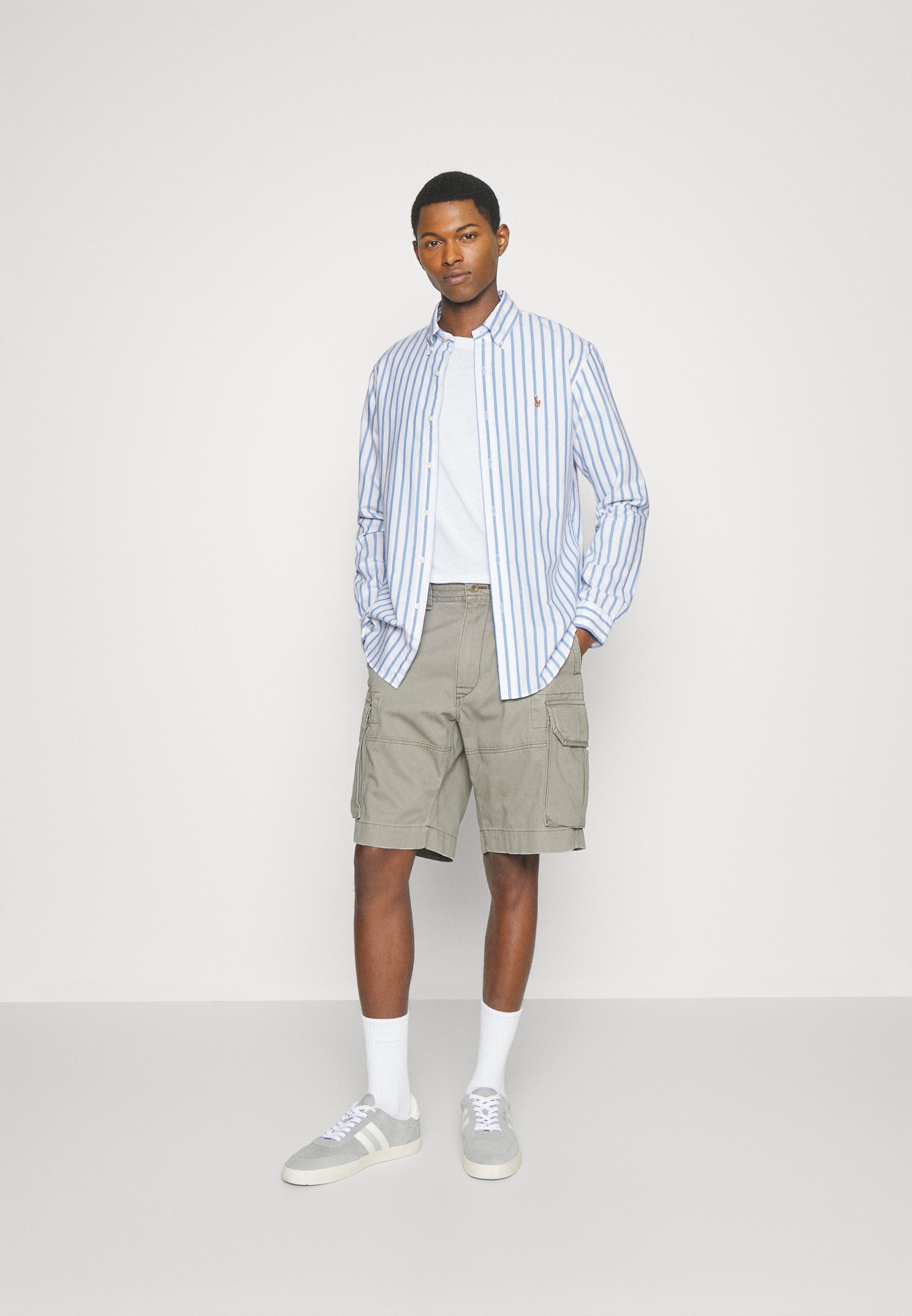 Polo Ralph Lauren CUSTOM FIT STRIPED OXFORD SHIRT - Shirt - blue/white/light blue
