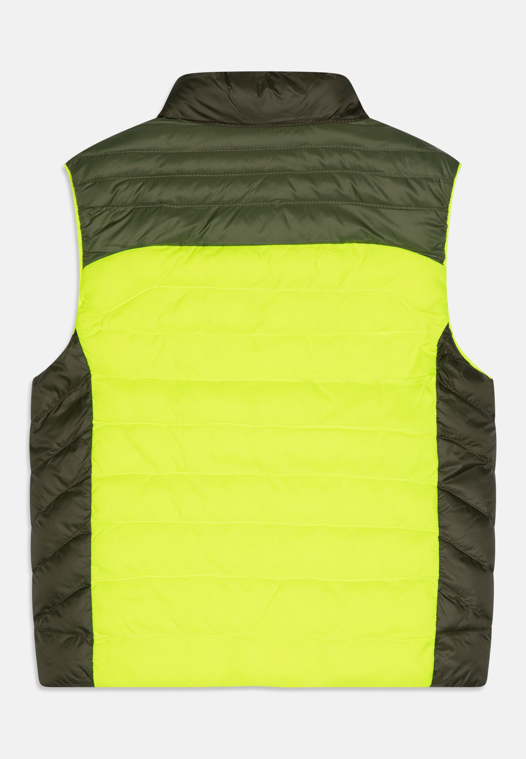 Polo Ralph Lauren OUTERWEAR VEST - Waistcoat - dark sage/safety yellow/dark green