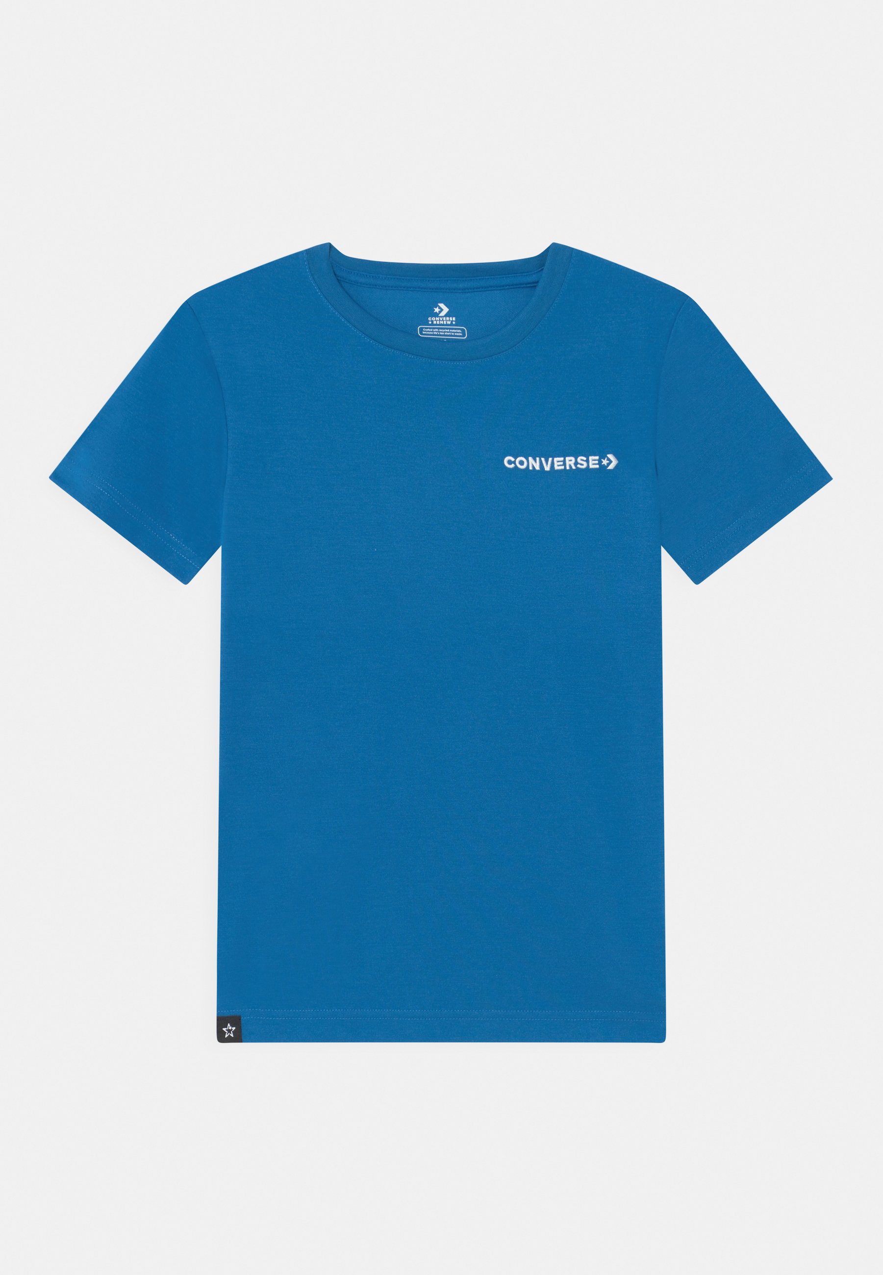 Converse CHEST HIT STRIP TEE - Basic T-shirt - marina blue/royal blue