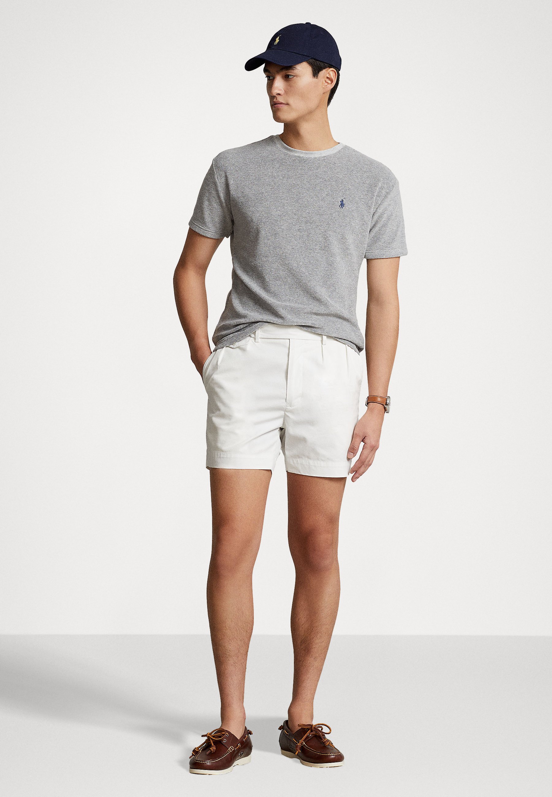 Polo Ralph Lauren CLASSIC FIT TERRY T-SHIRT - Basic T-shirt - andover heather/grey