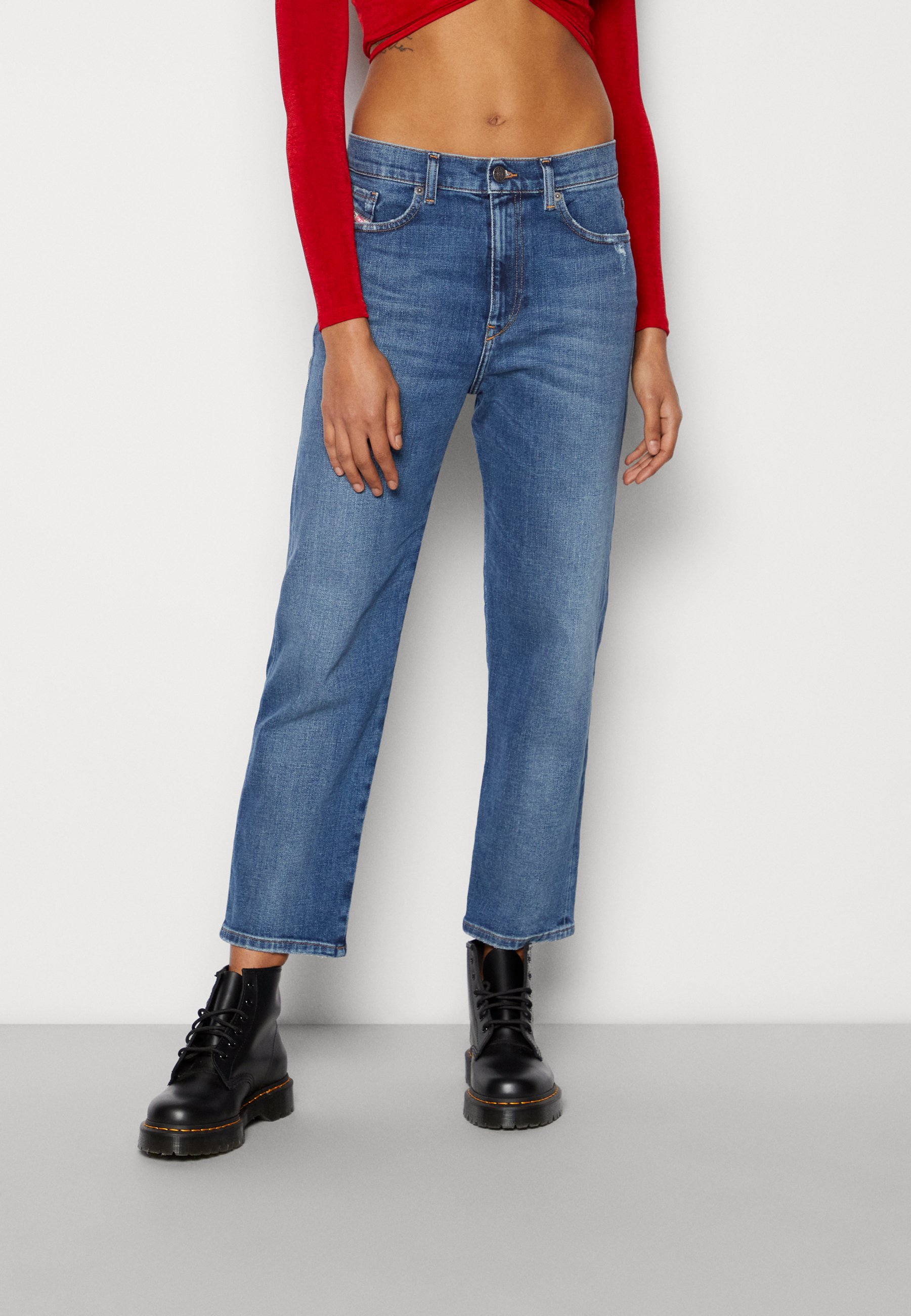 Diesel 2016 AIR - Straight leg jeans - denim/blue-black denim