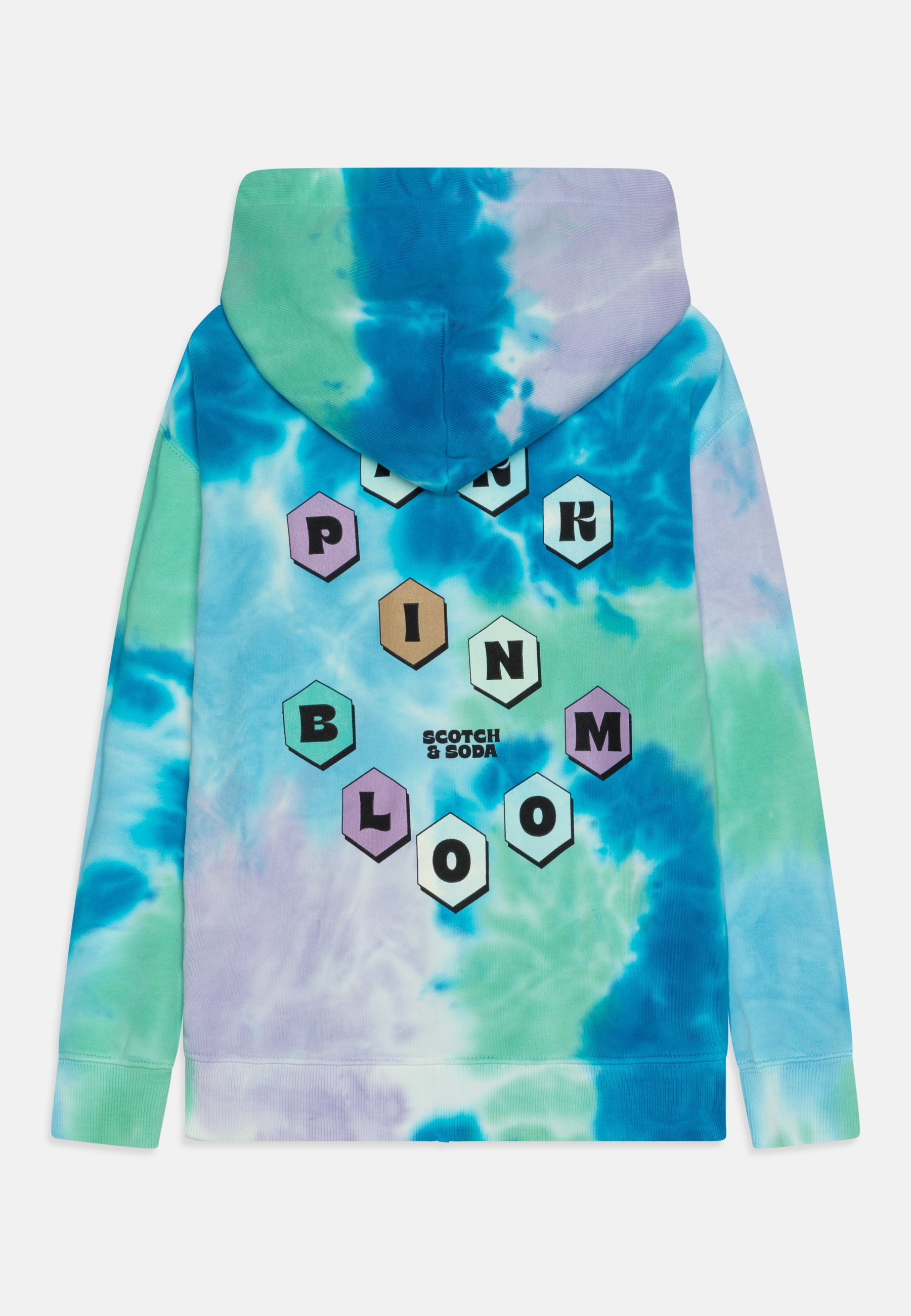 Scotch & Soda ZIP THROUGH TIE DYE HOODIE UNISEX - Zip-up sweatshirt - multi coloured/multi-coloured