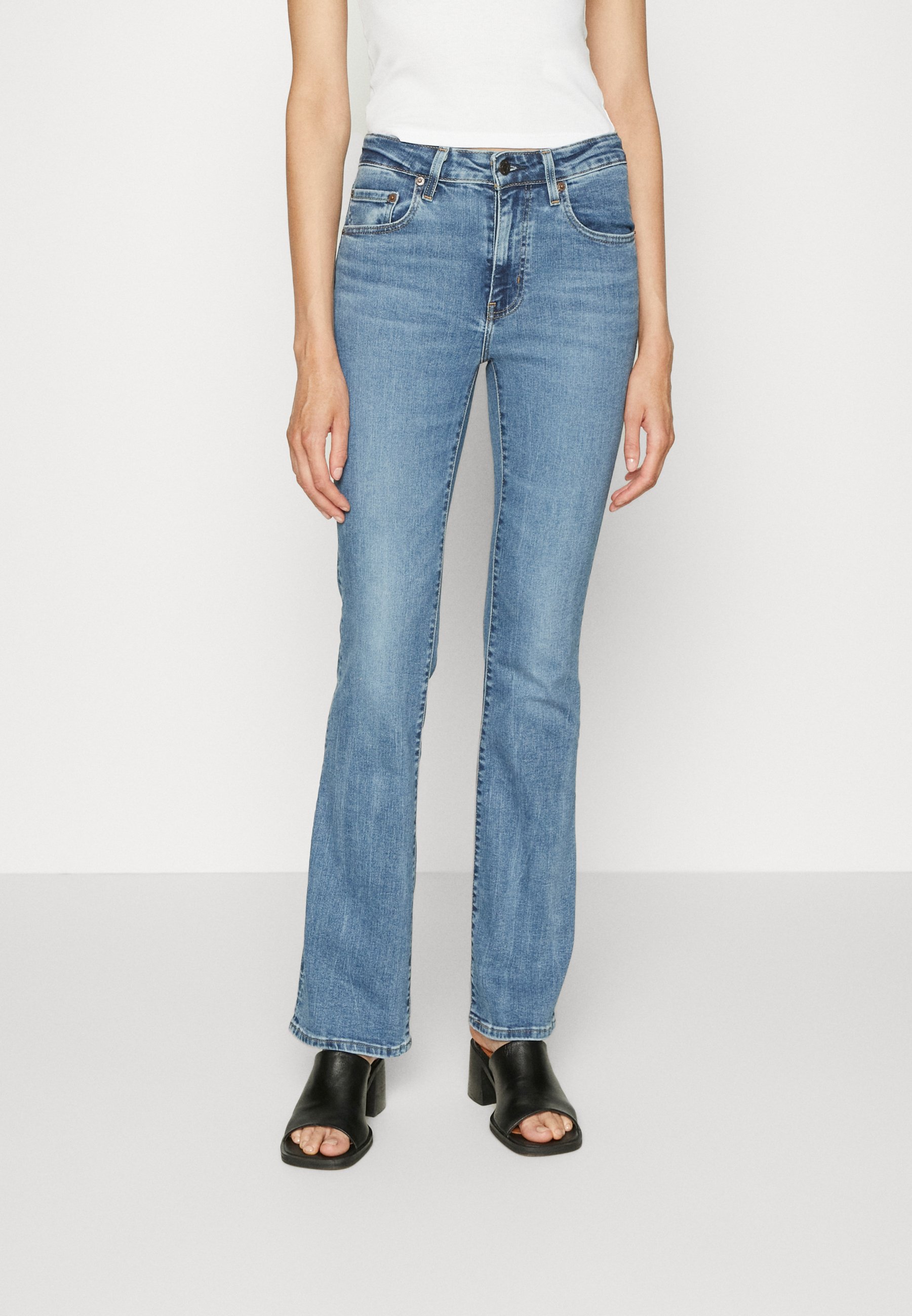 Levi's® 725™ HIGH RISE BOOTCUT - Bootcut jeans - absence of light/stone blue denim