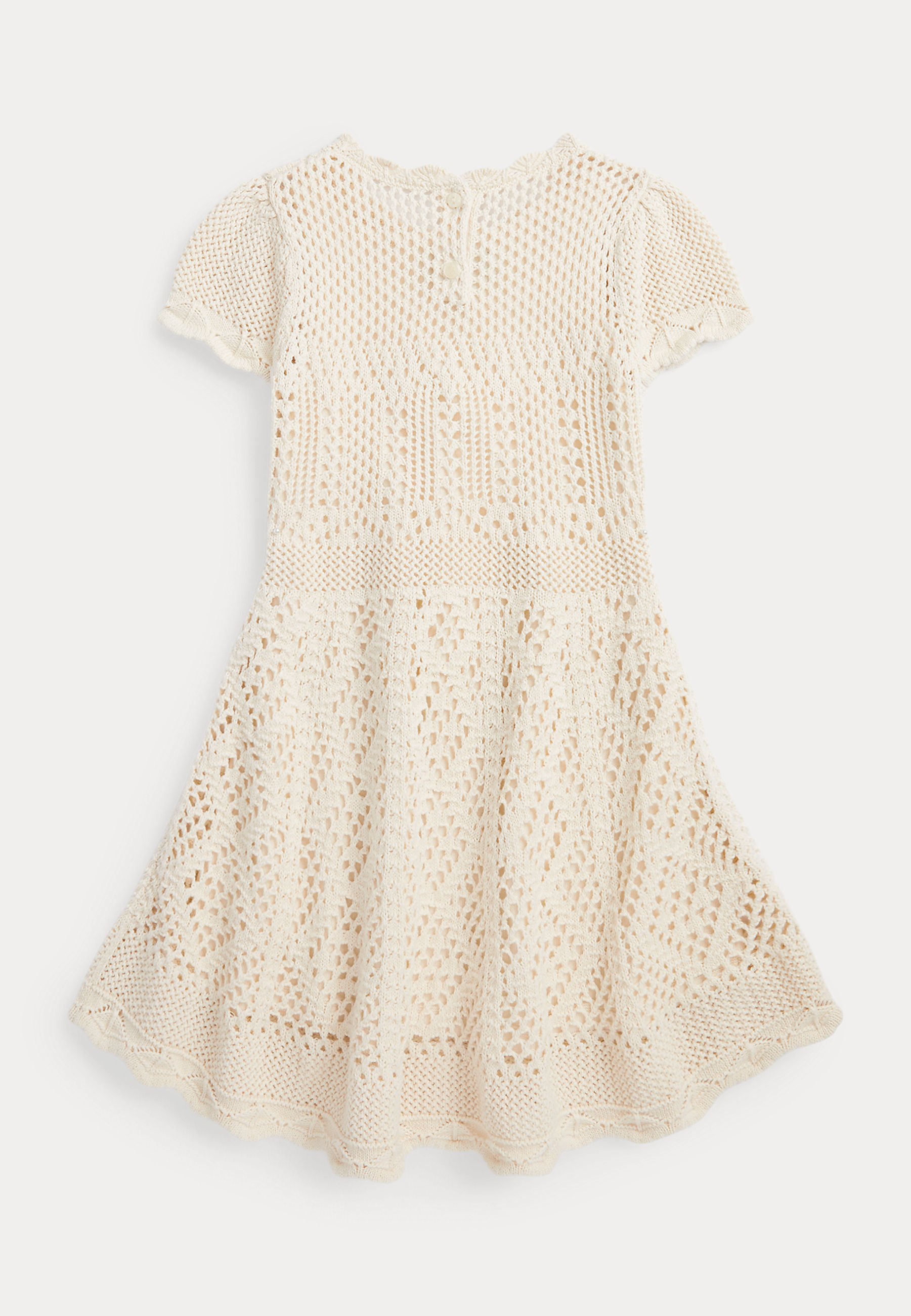 Polo Ralph Lauren POINT DAY DRESS - Jumper dress - natural/white