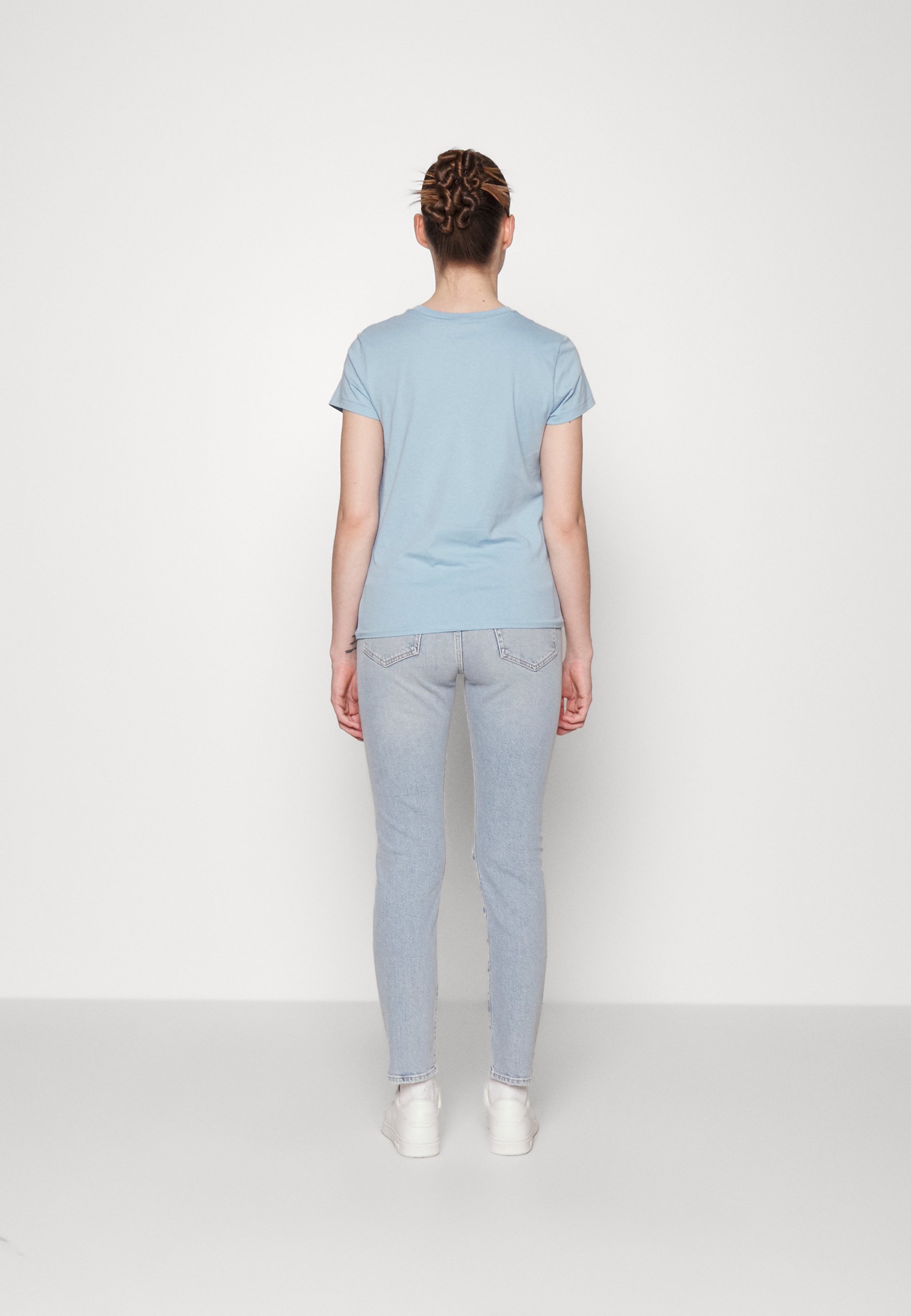 Polo Ralph Lauren SHORT SLEEVE - Basic T-shirt - powder blue/blue