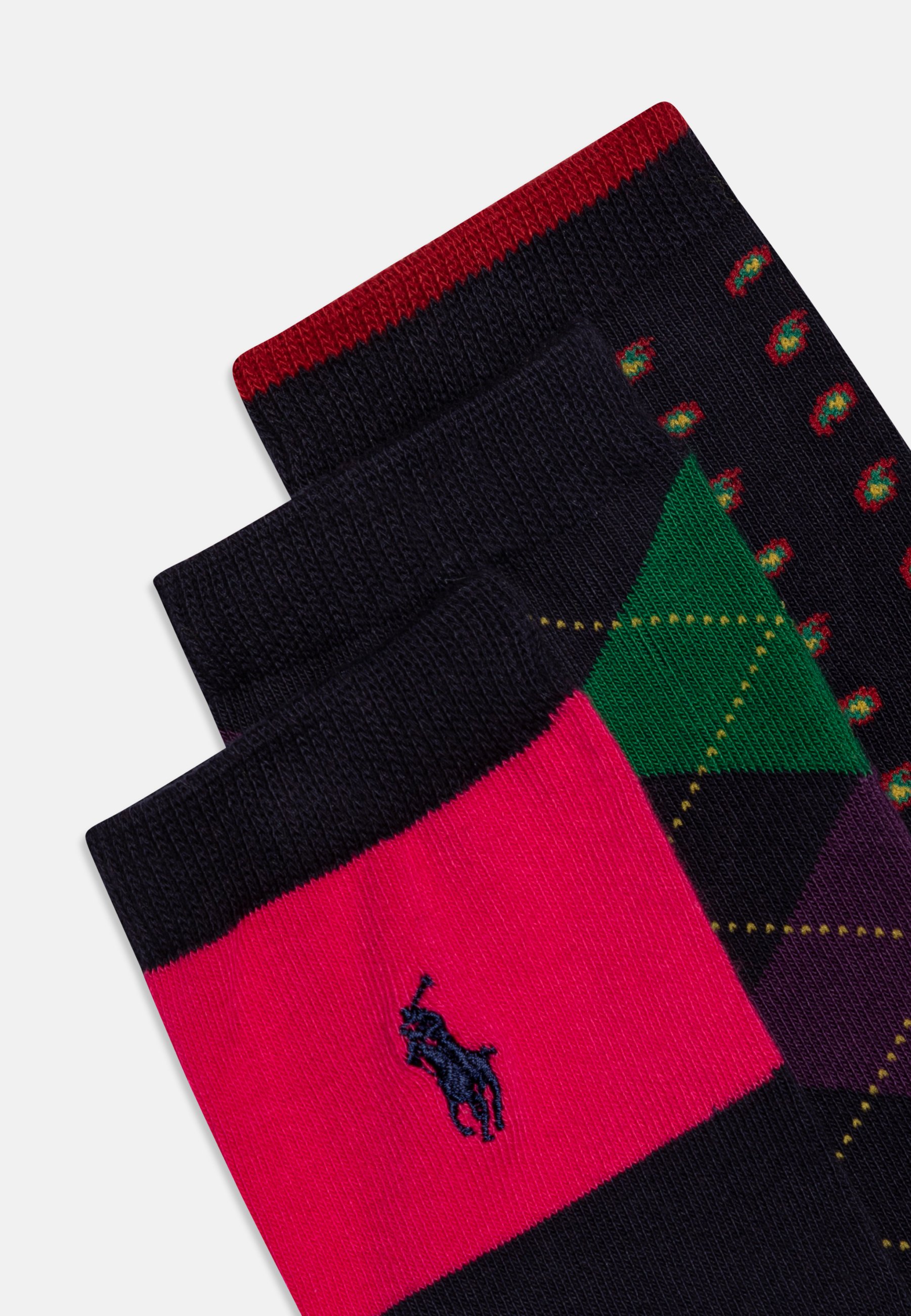 Polo Ralph Lauren KNEE HIGH CREW UNISEX 3 PACK - Socks - navy/pink/blue