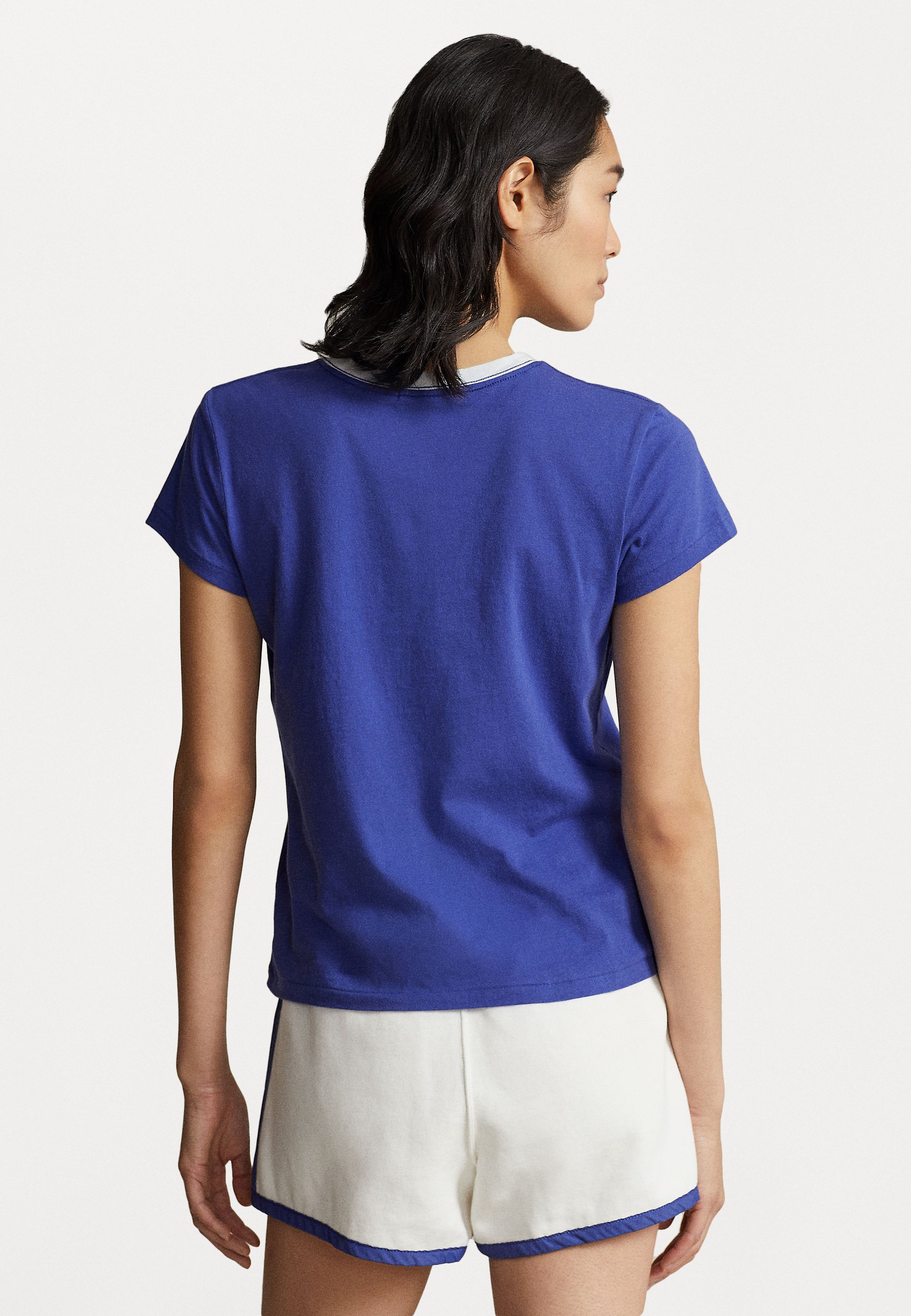 Polo Ralph Lauren BALL SHORT SLEEVE - Print T-shirt - bright navy/dark blue