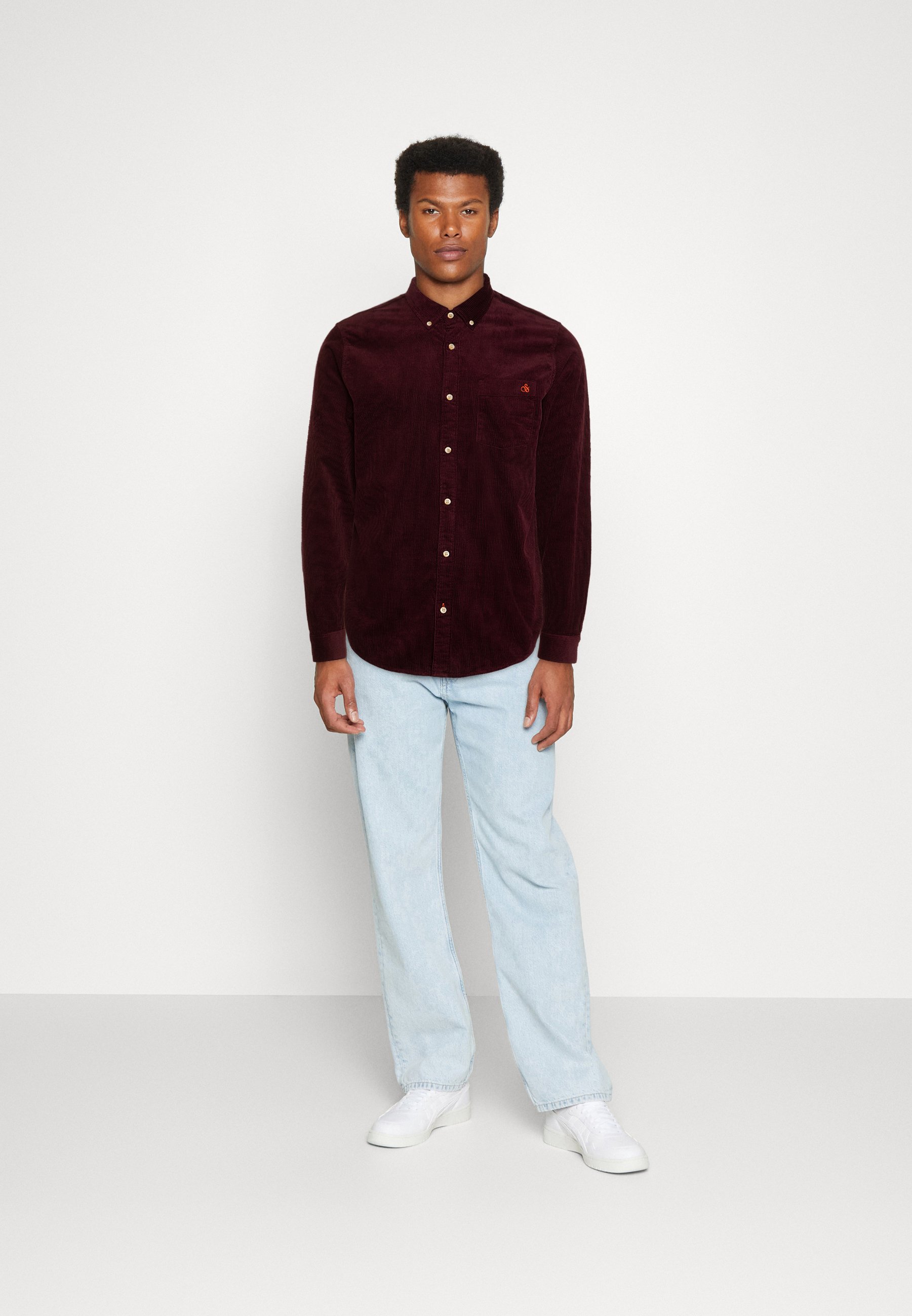 Scotch & Soda ESSENTIAL CORDUROY - Shirt - berry wine/berry