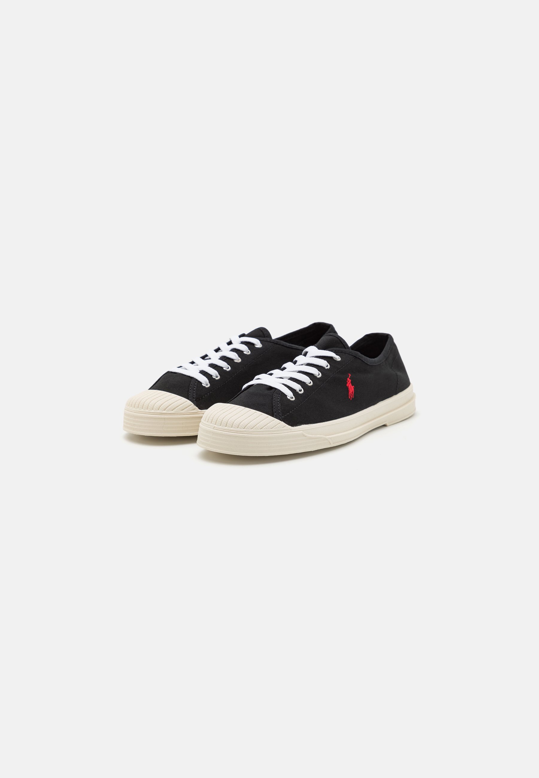 Polo Ralph Lauren ESSENCE LACE UNISEX - Trainers - black/red/black