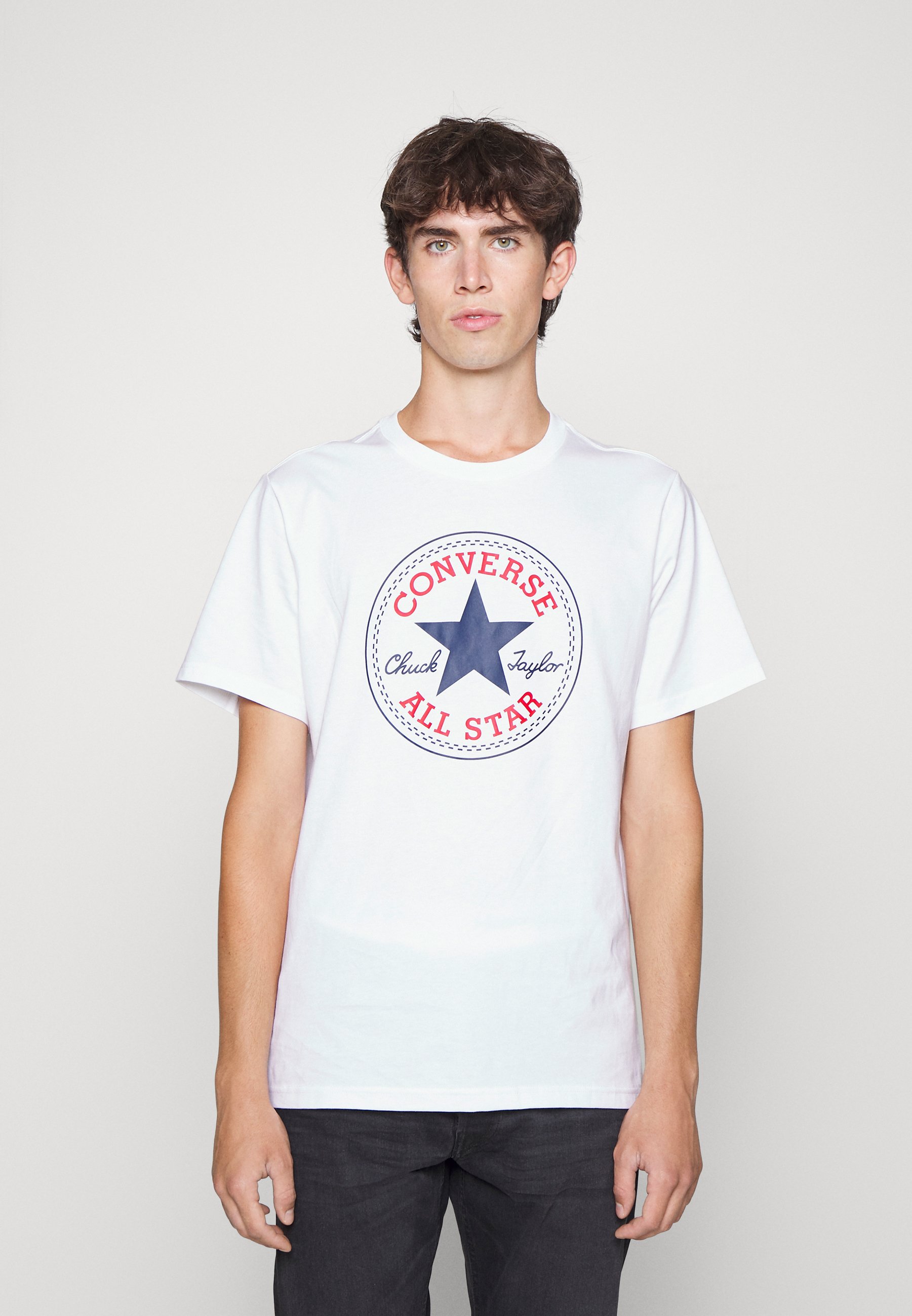 Converse GO TO CHUCK TAYLOR CLASSIC PATCH TEE UNISEX - Print T-shirt - white