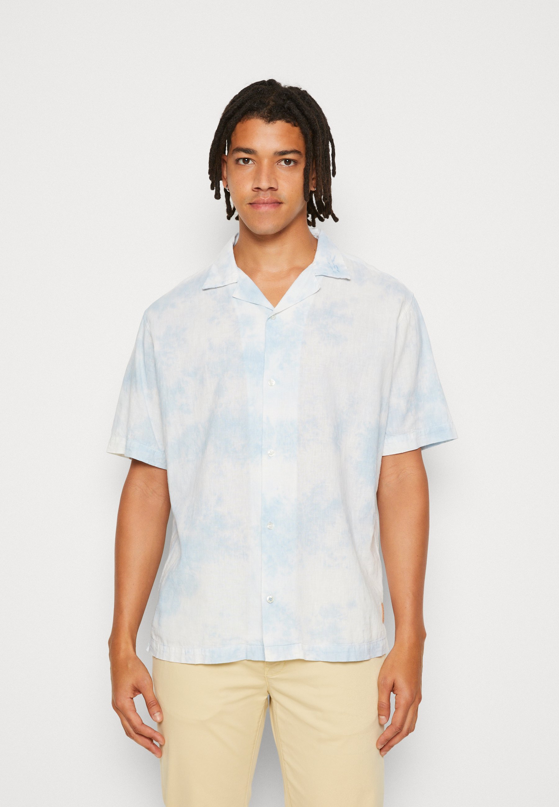 Scotch & Soda DETAILED BLEND SHIRT - Shirt - blue tie dye/blue