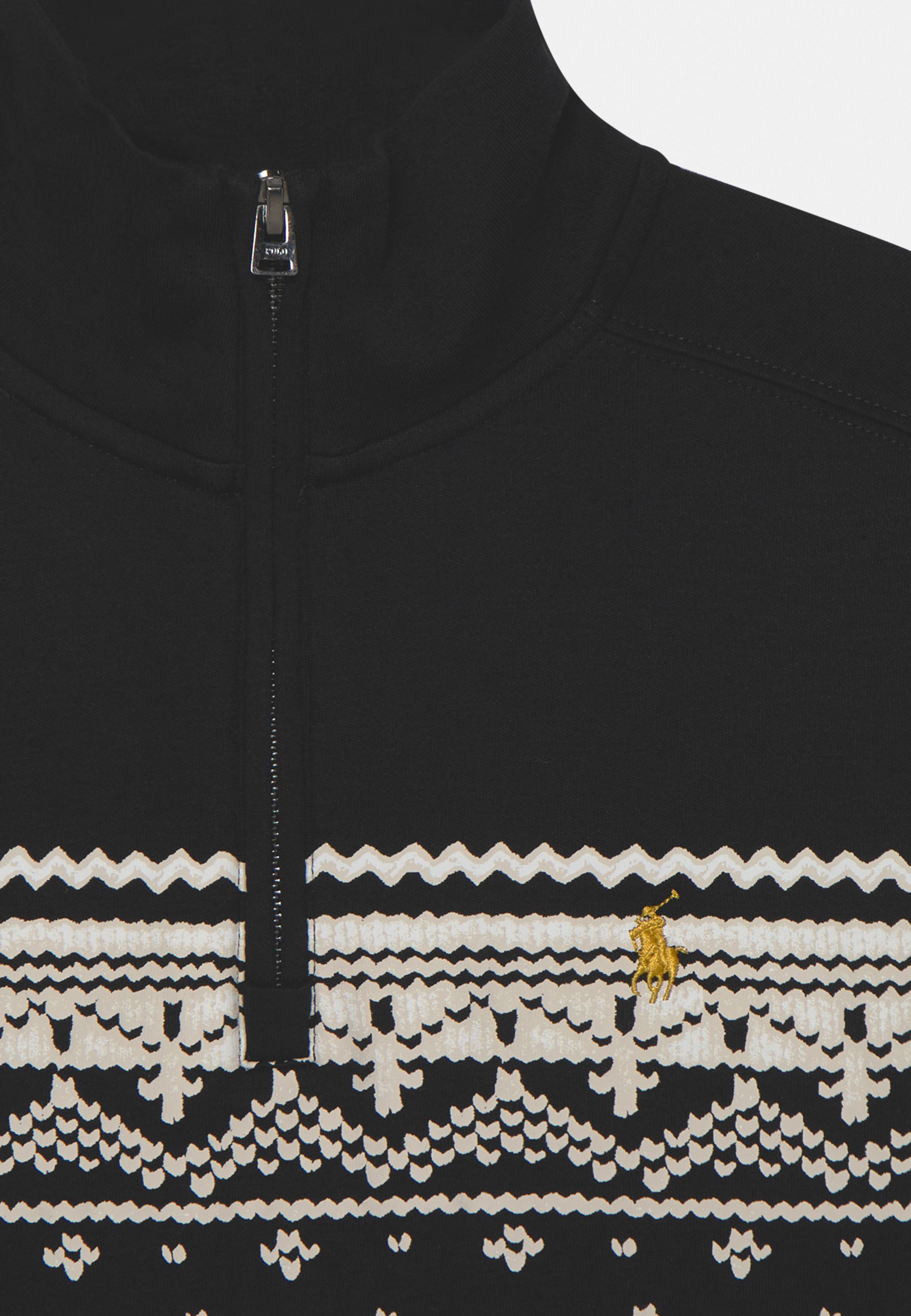 Polo Ralph Lauren HALF ZIP - Long sleeved top - polo black/black