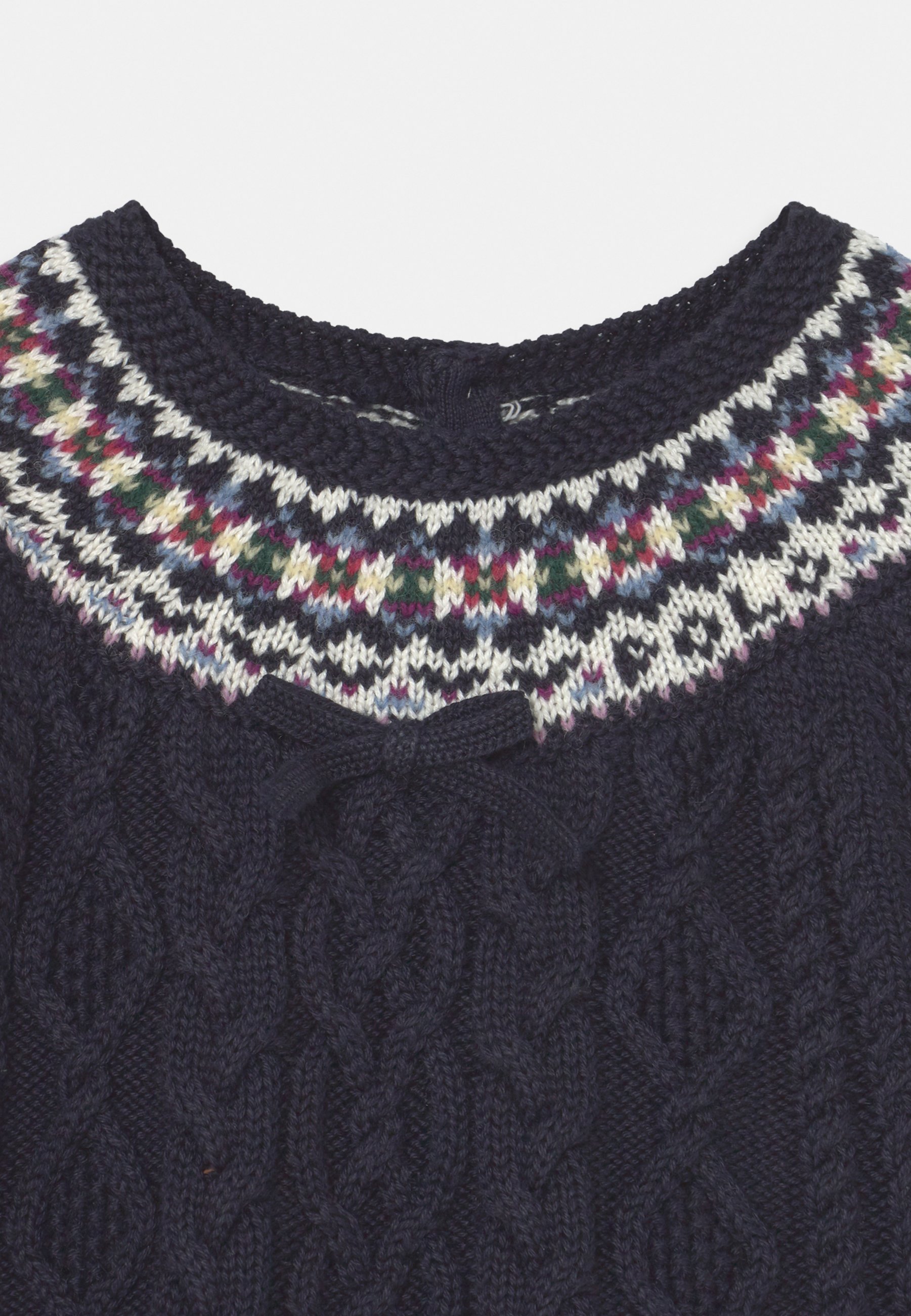 Polo Ralph Lauren BABY FAIRISLE DAY DRESS - Jumper dress - navy/multi-coloured/dark blue