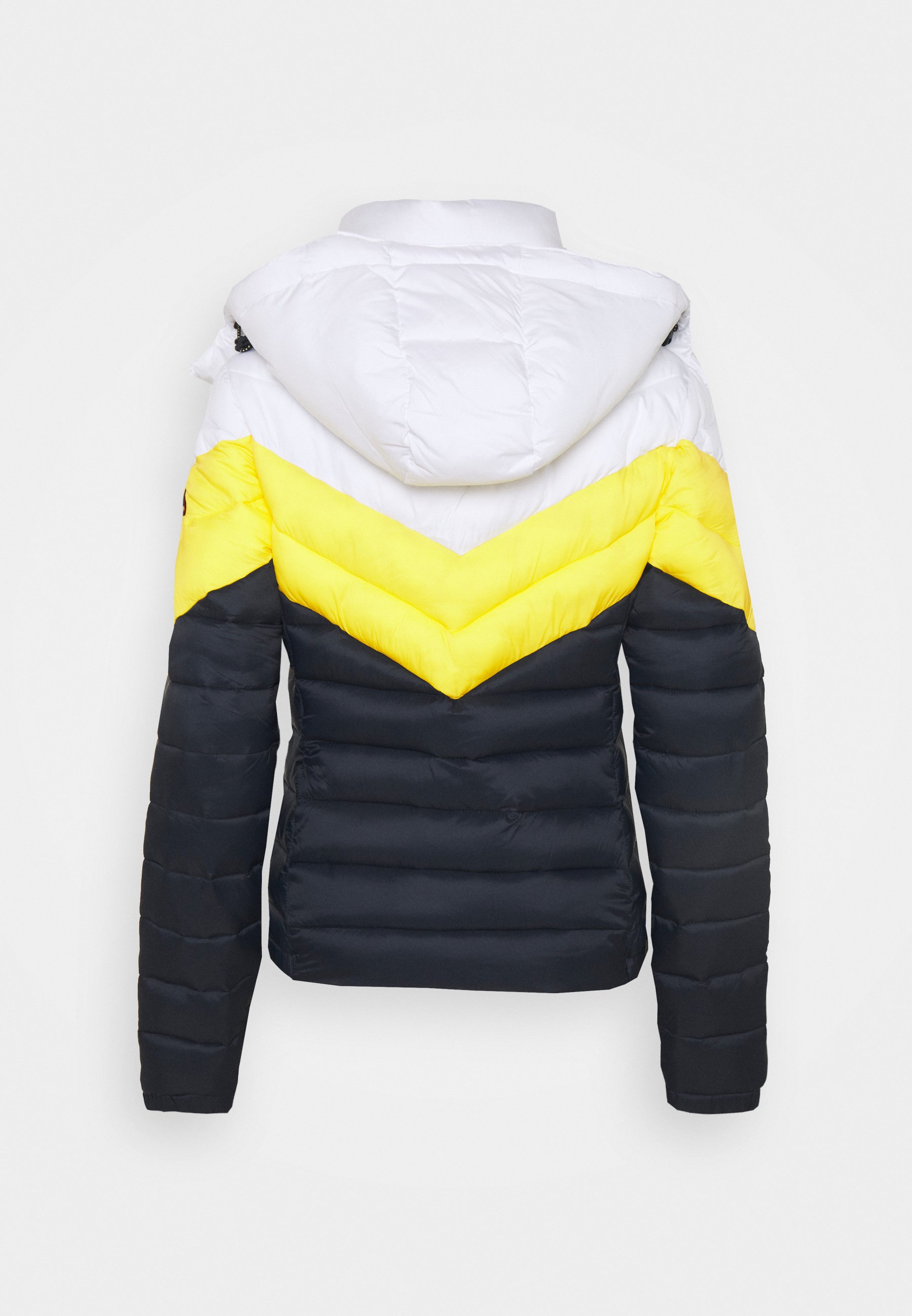 Superdry COLOUR BLOCK FUJI - Winter jacket - yellow/navy/yellow