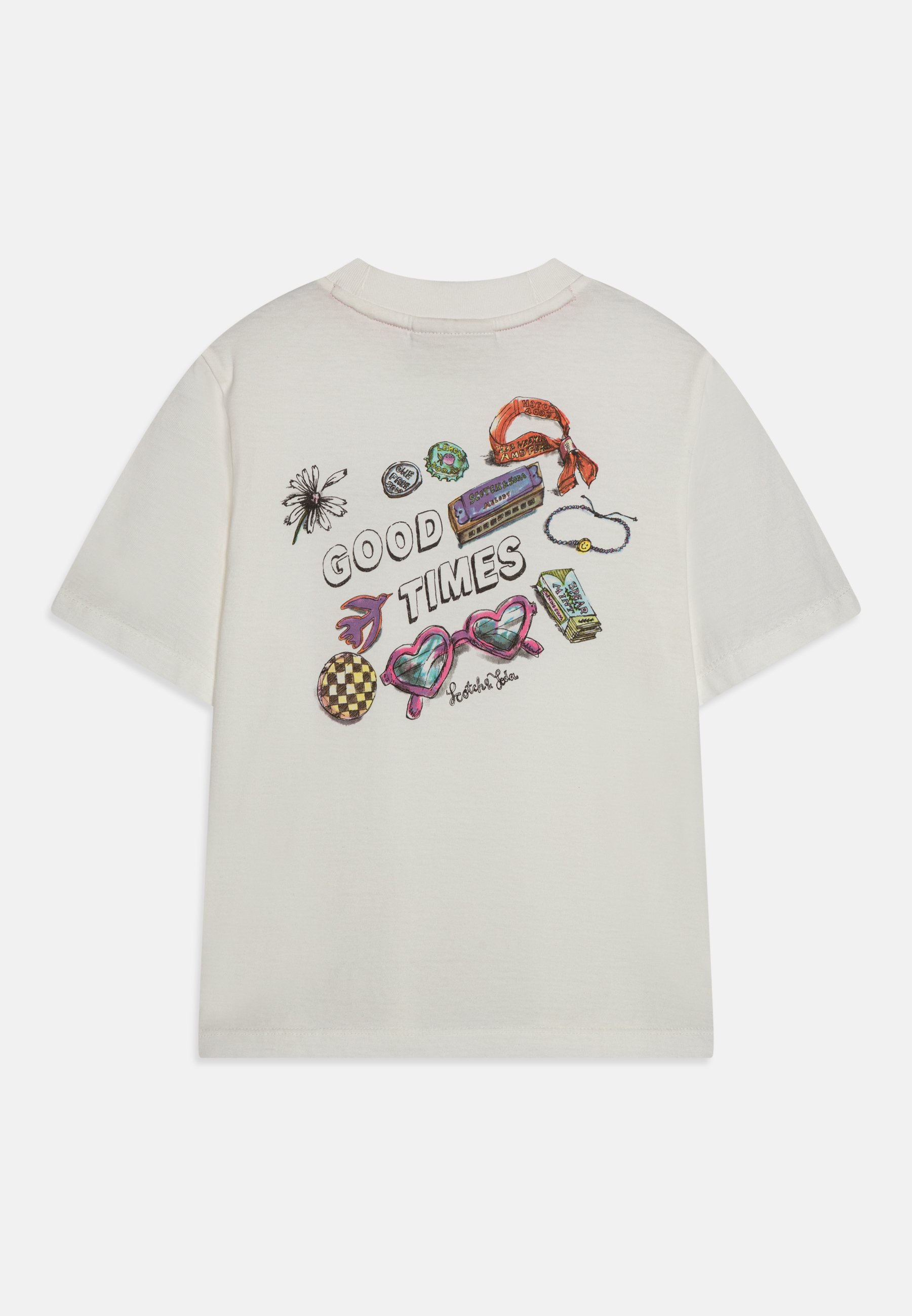Scotch & Soda RELAXED FIT ARTWORK - Print T-shirt - off white/off-white