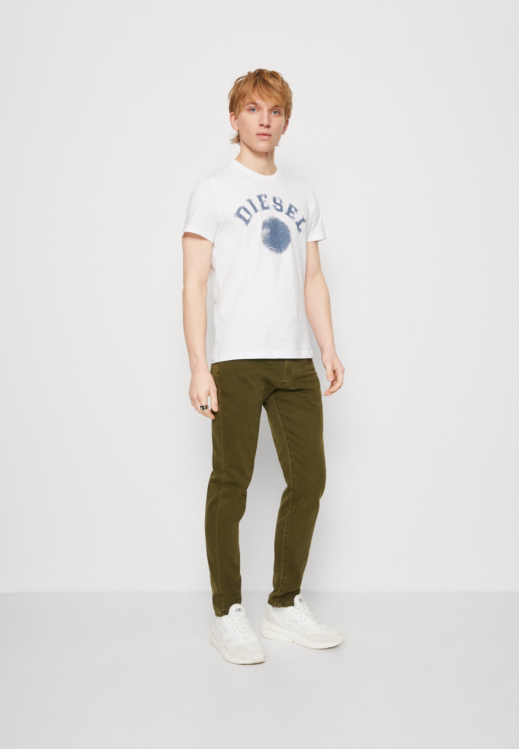 Diesel STRUKT - Jeans Tapered Fit - green/brown/coloured denim