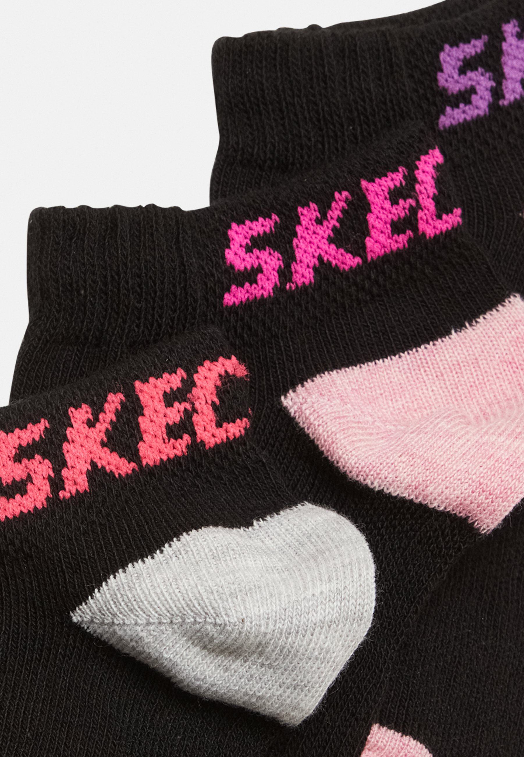 Skechers GIRLS MESH SNEAKER WITH LUREX 6PACK - Socks - black