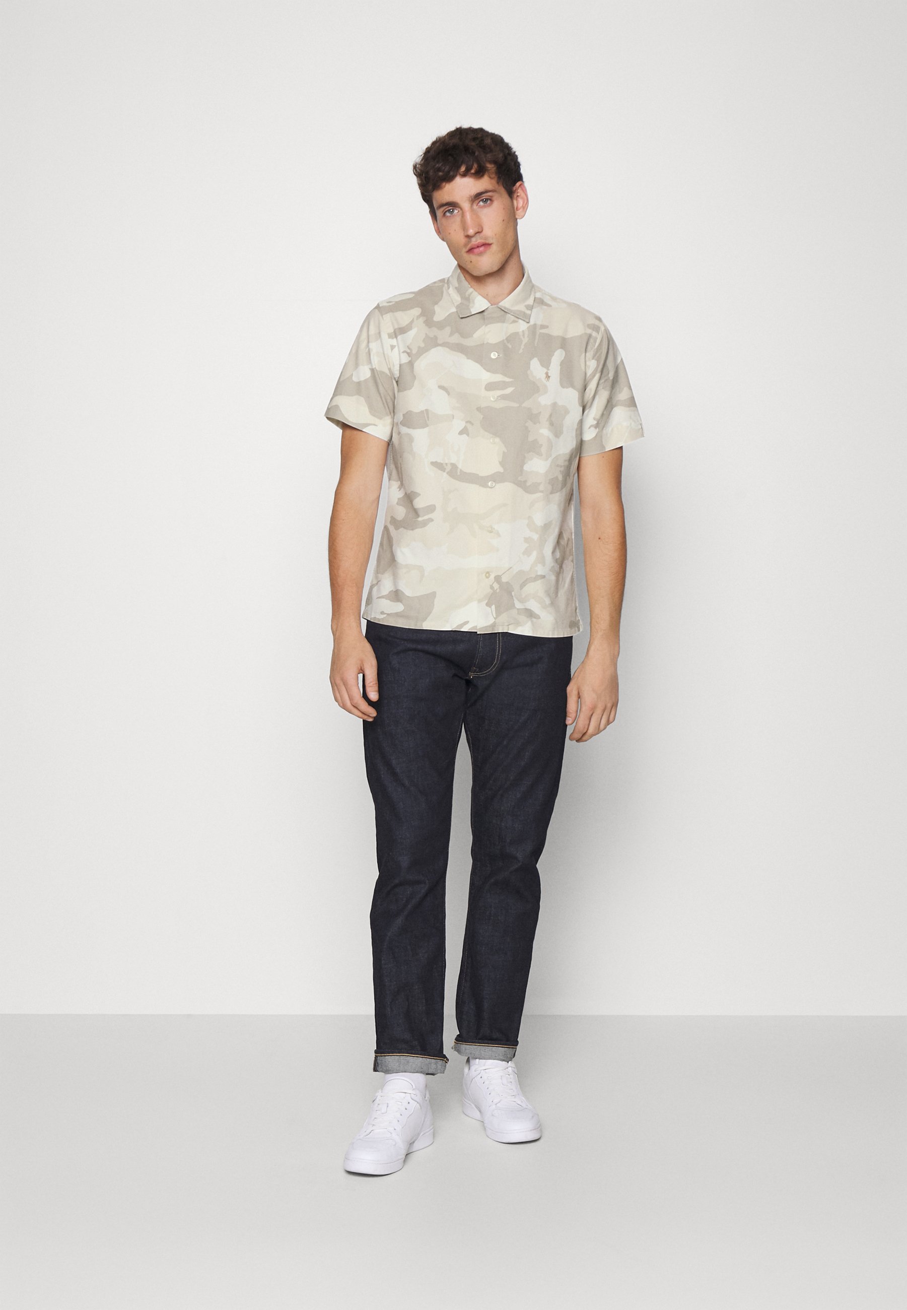 Polo Ralph Lauren CLADYPPCSSS SHIRT - Shirt - classic stone player camo/grey