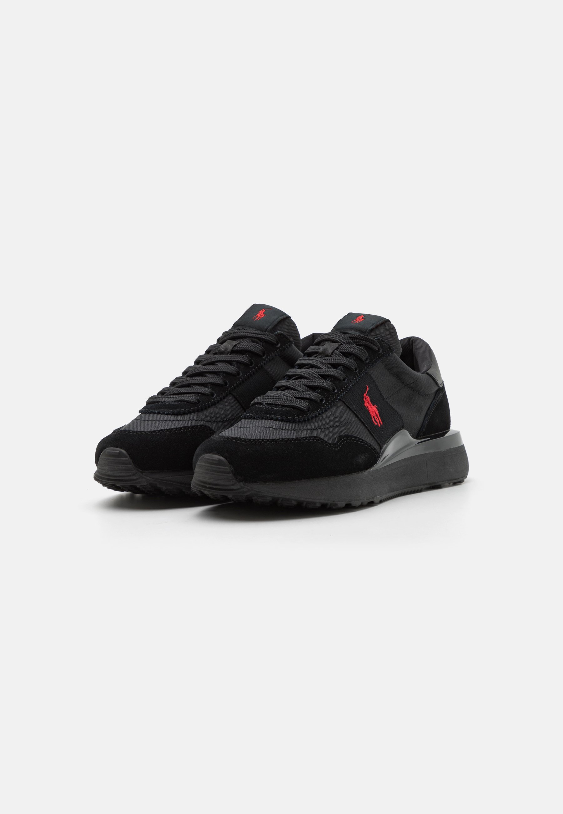 Polo Ralph Lauren TRAIN UNISEX - Trainers - triple black/red/black