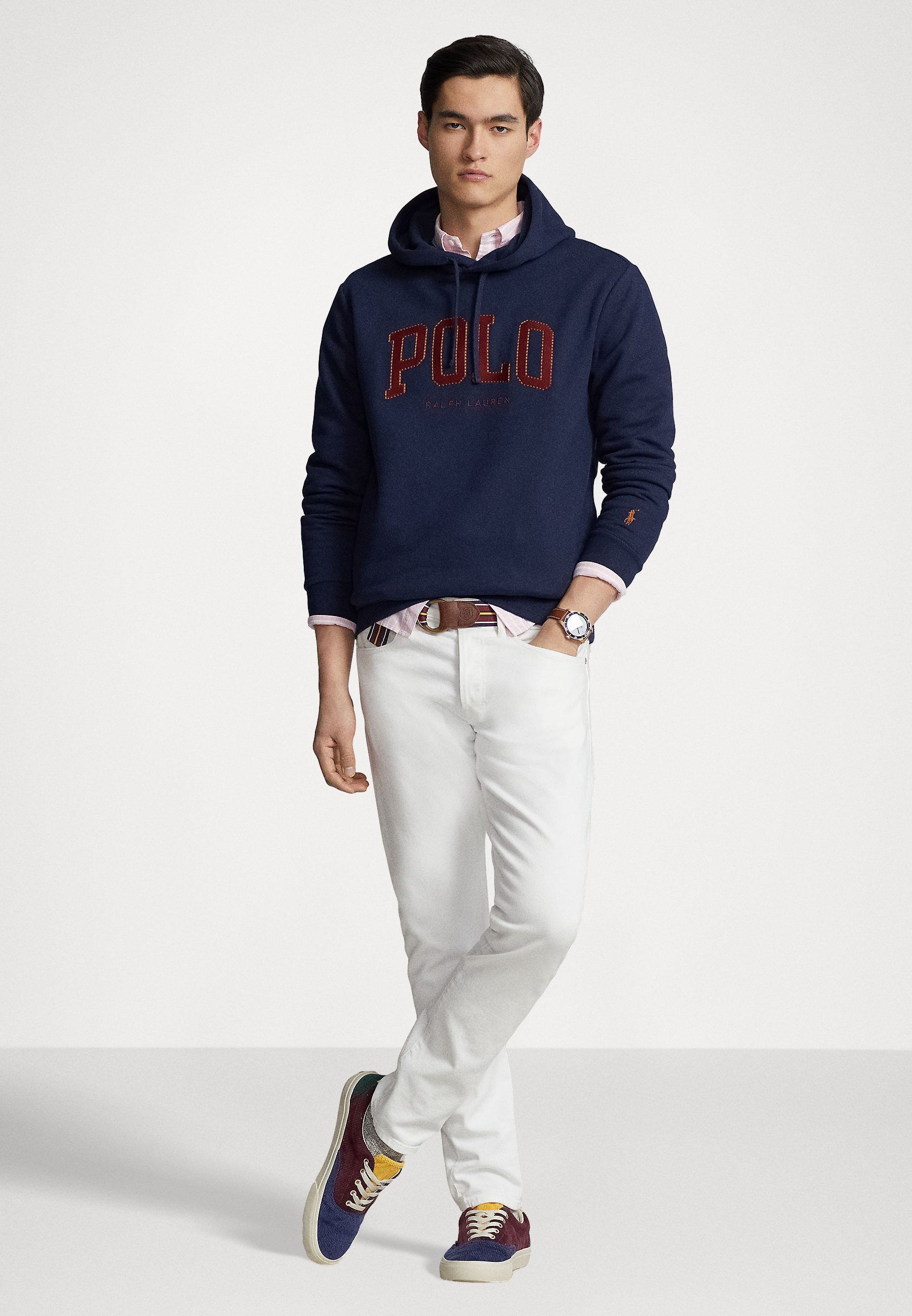 Polo Ralph Lauren HOOD LONG SLEEVE - Sweatshirt - cruise navy/blue