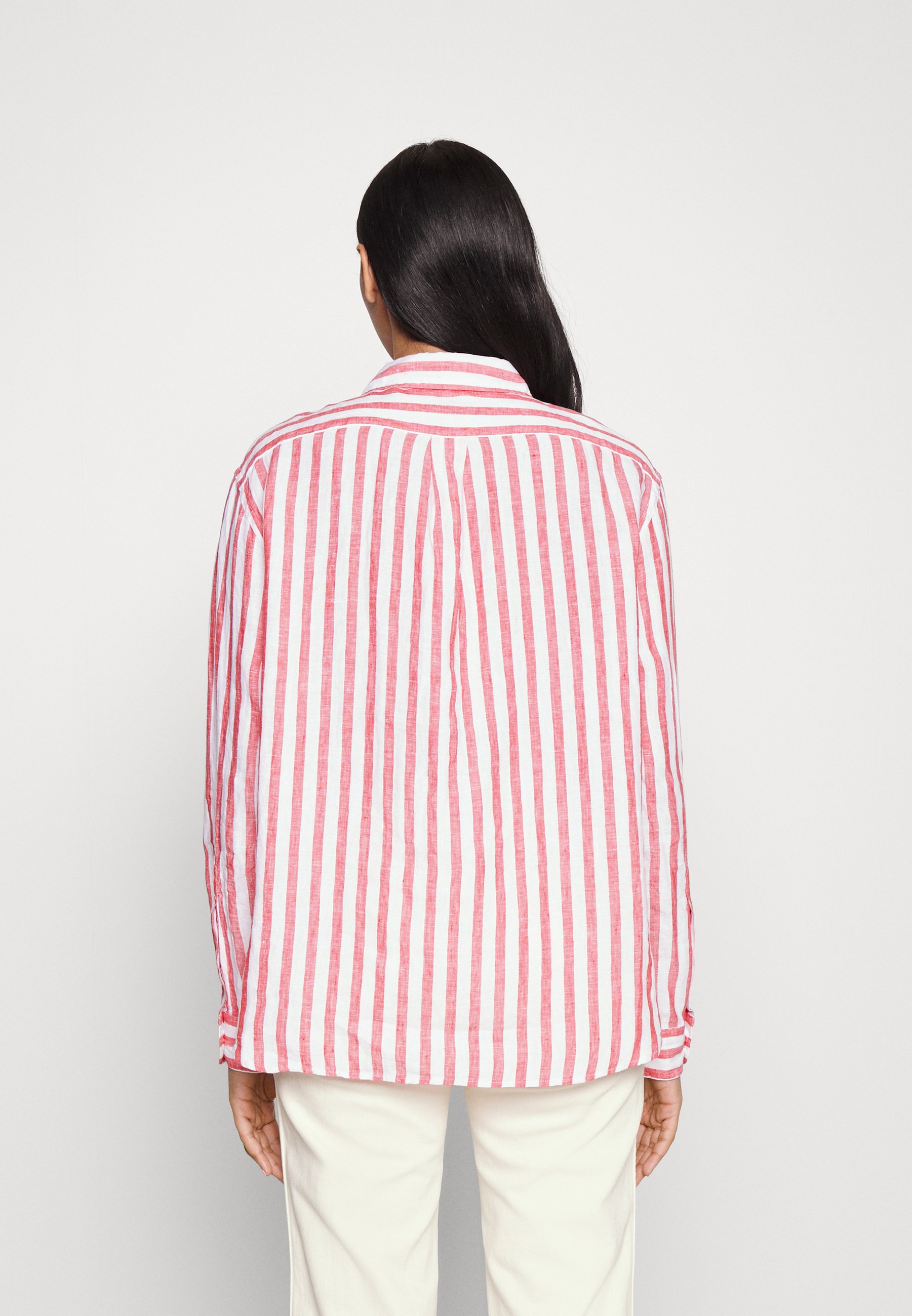 Polo Ralph Lauren LONG SLEEVE - Button-down blouse - red/red