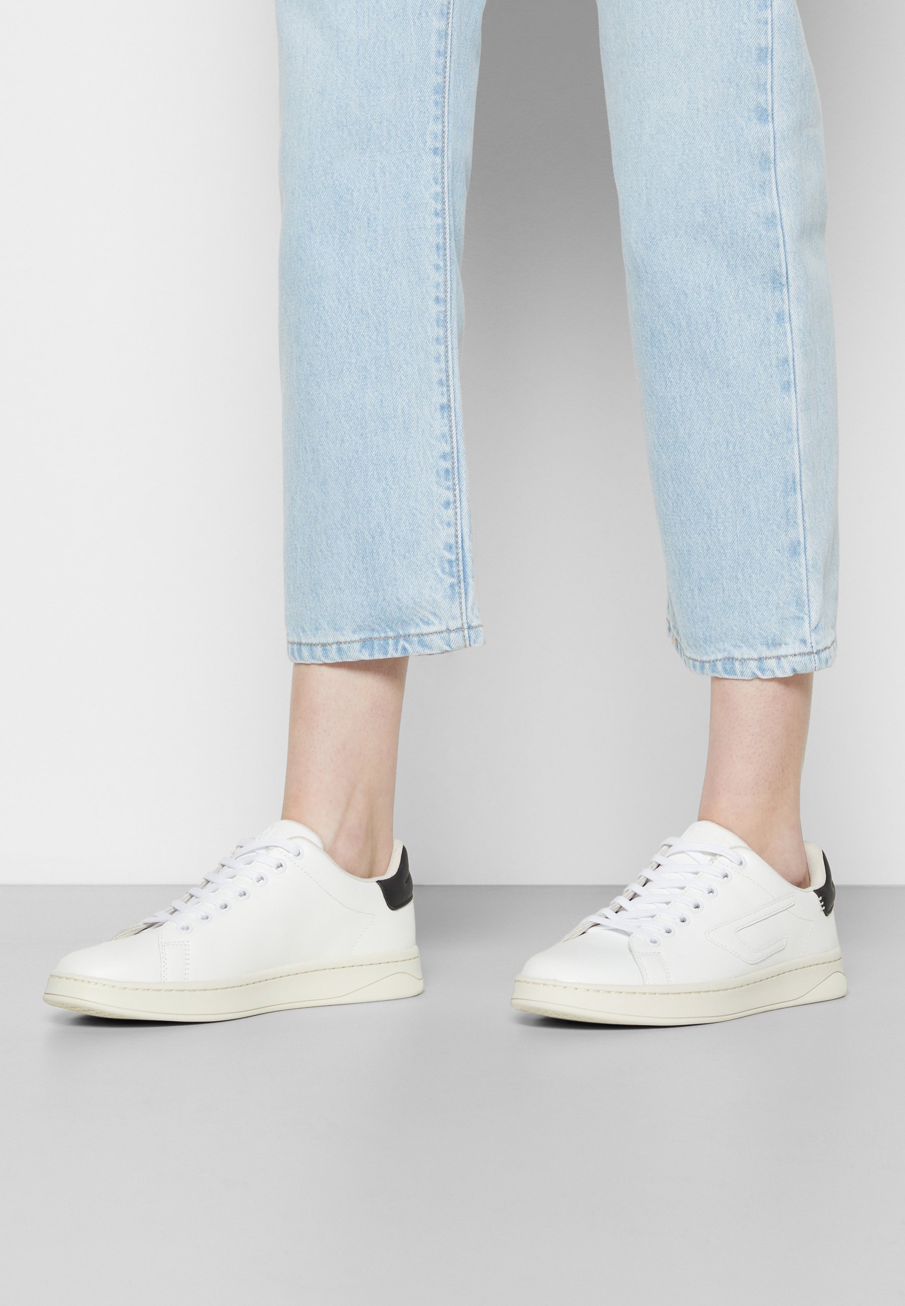 Diesel S-ATHENE LOW W - Trainers - white/black/white