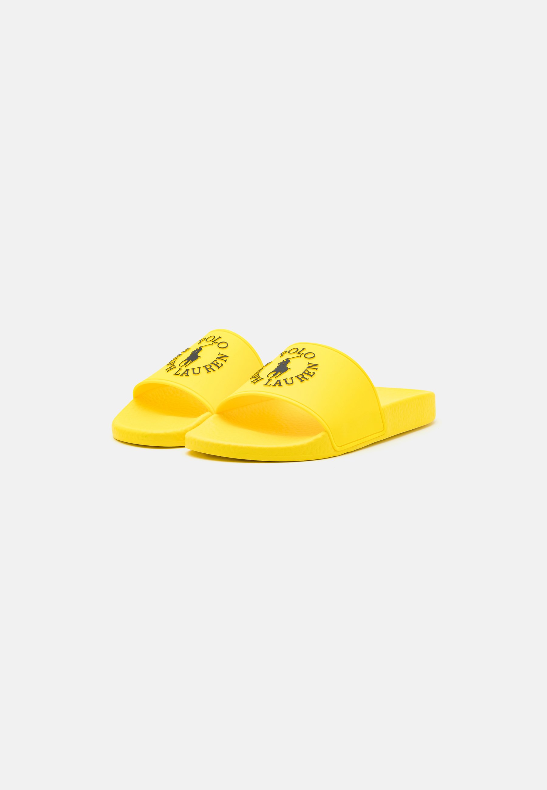 Polo Ralph Lauren SLIDE UNISEX - Mules - lemon/black/yellow