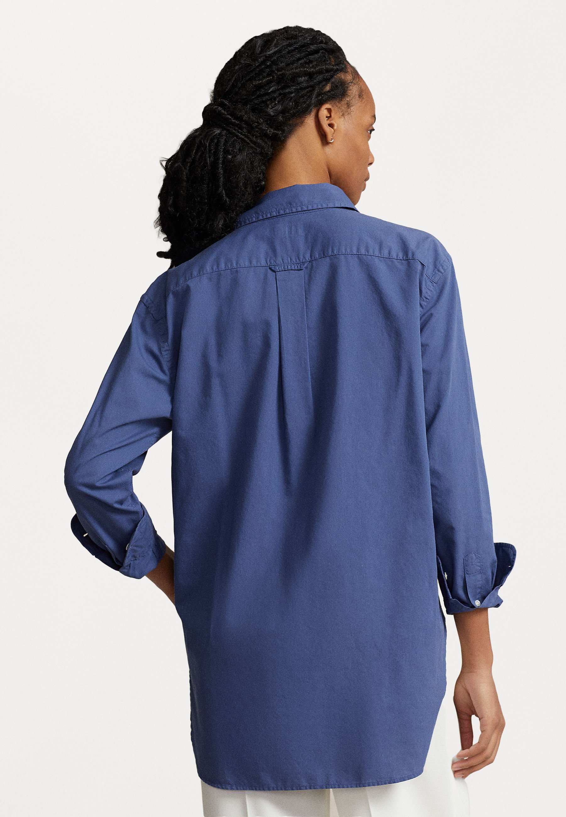 Polo Ralph Lauren LONG SLEEVE - Button-down blouse - light navy/blue