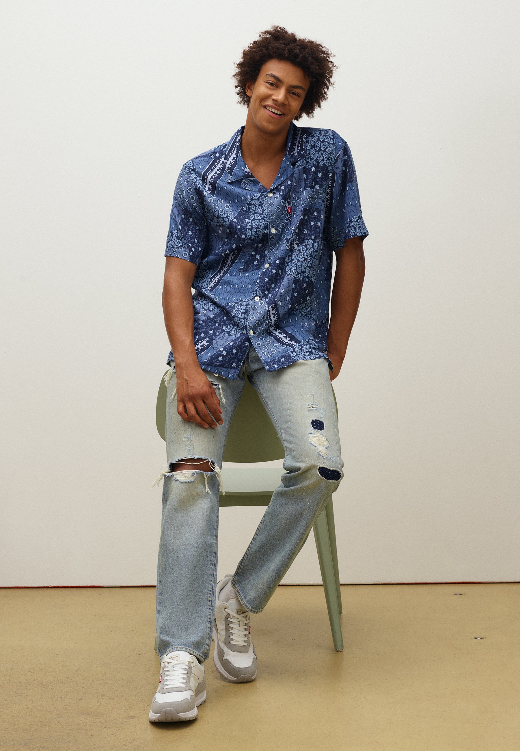 Levi's® 501® ORIGINAL - Straight leg jeans - looseleaf selvedge/blue denim