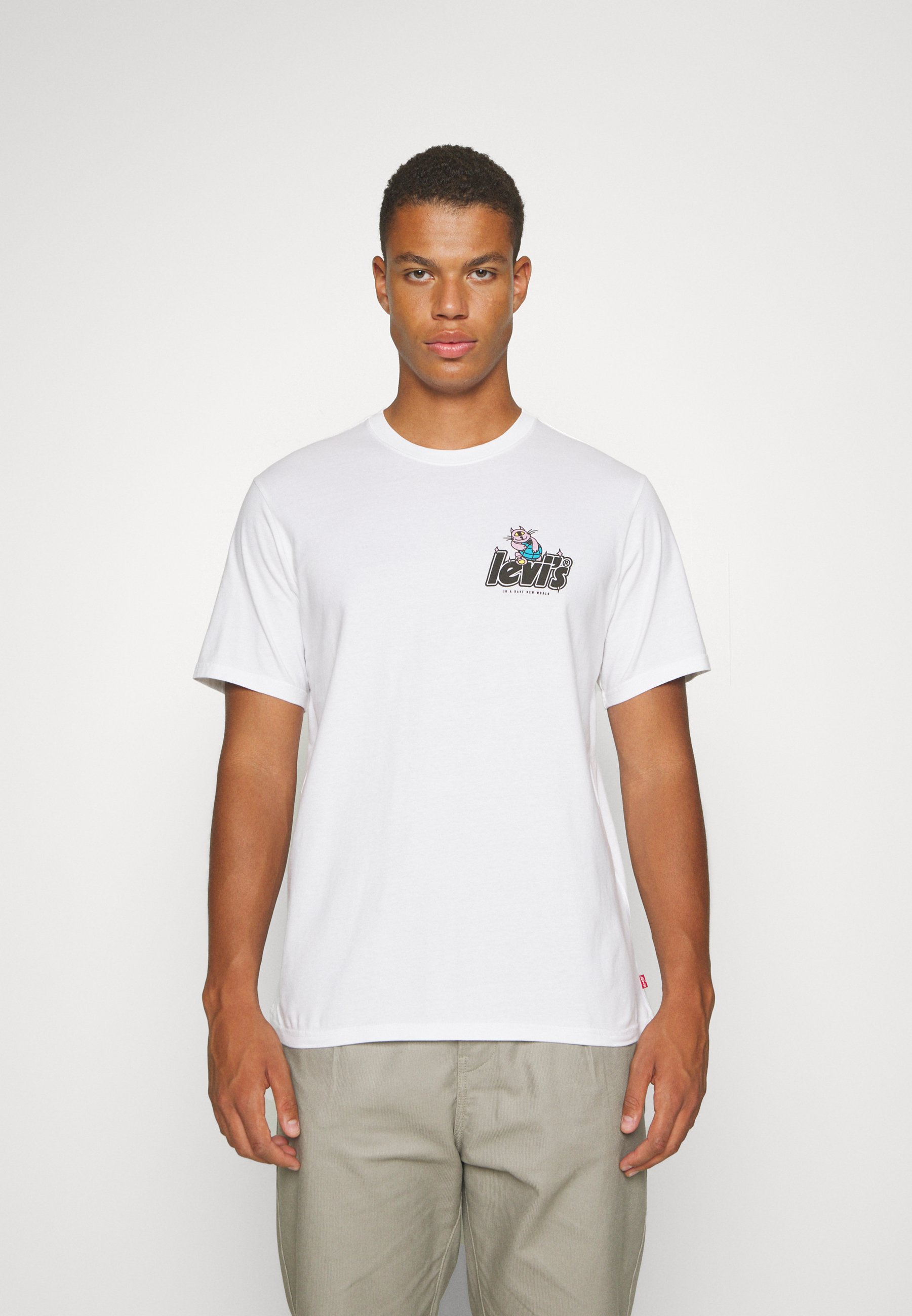 Levi's® TEE - Print T-shirt - white/white