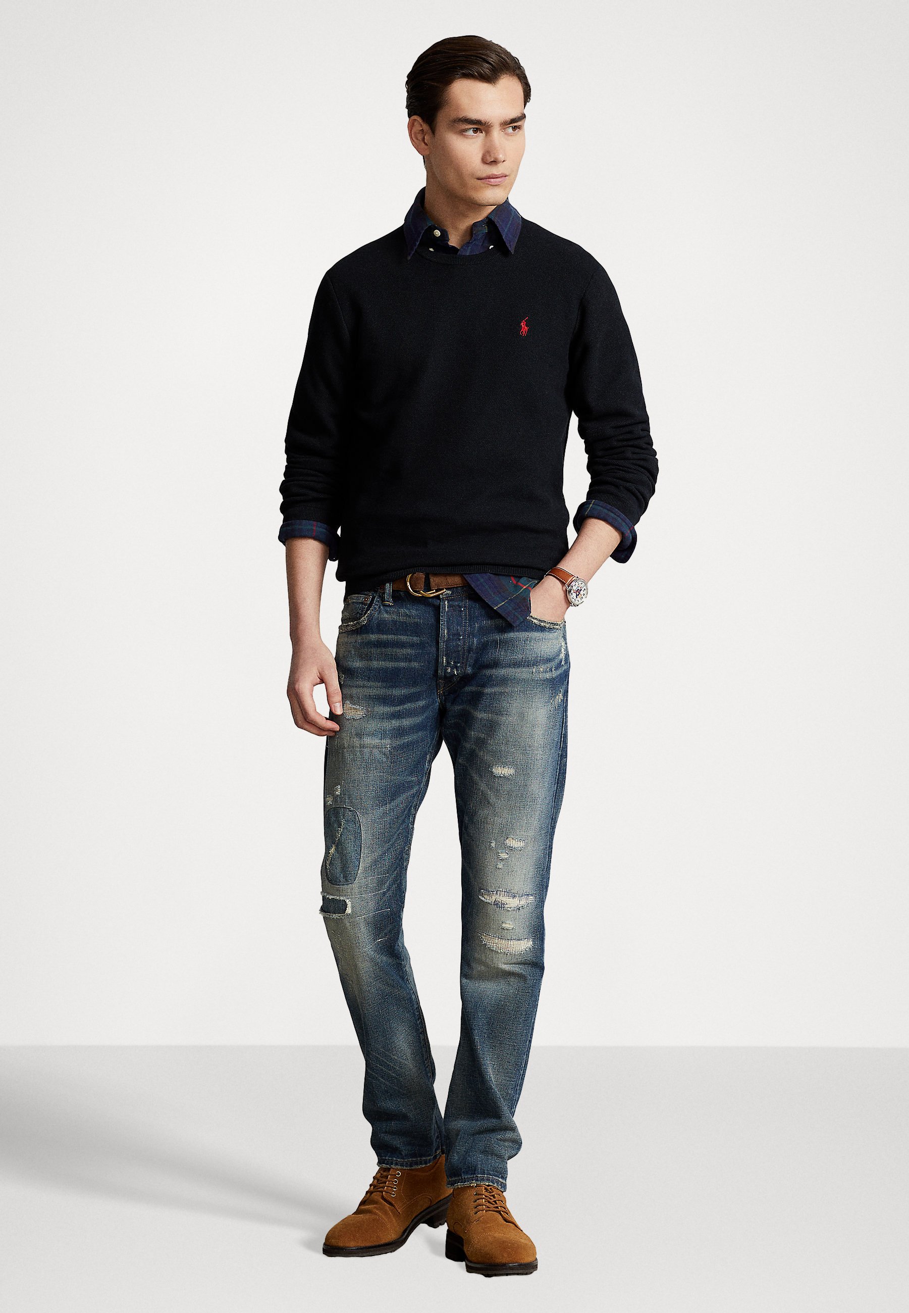 Polo Ralph Lauren LONG SLEEVE - Jumper - black