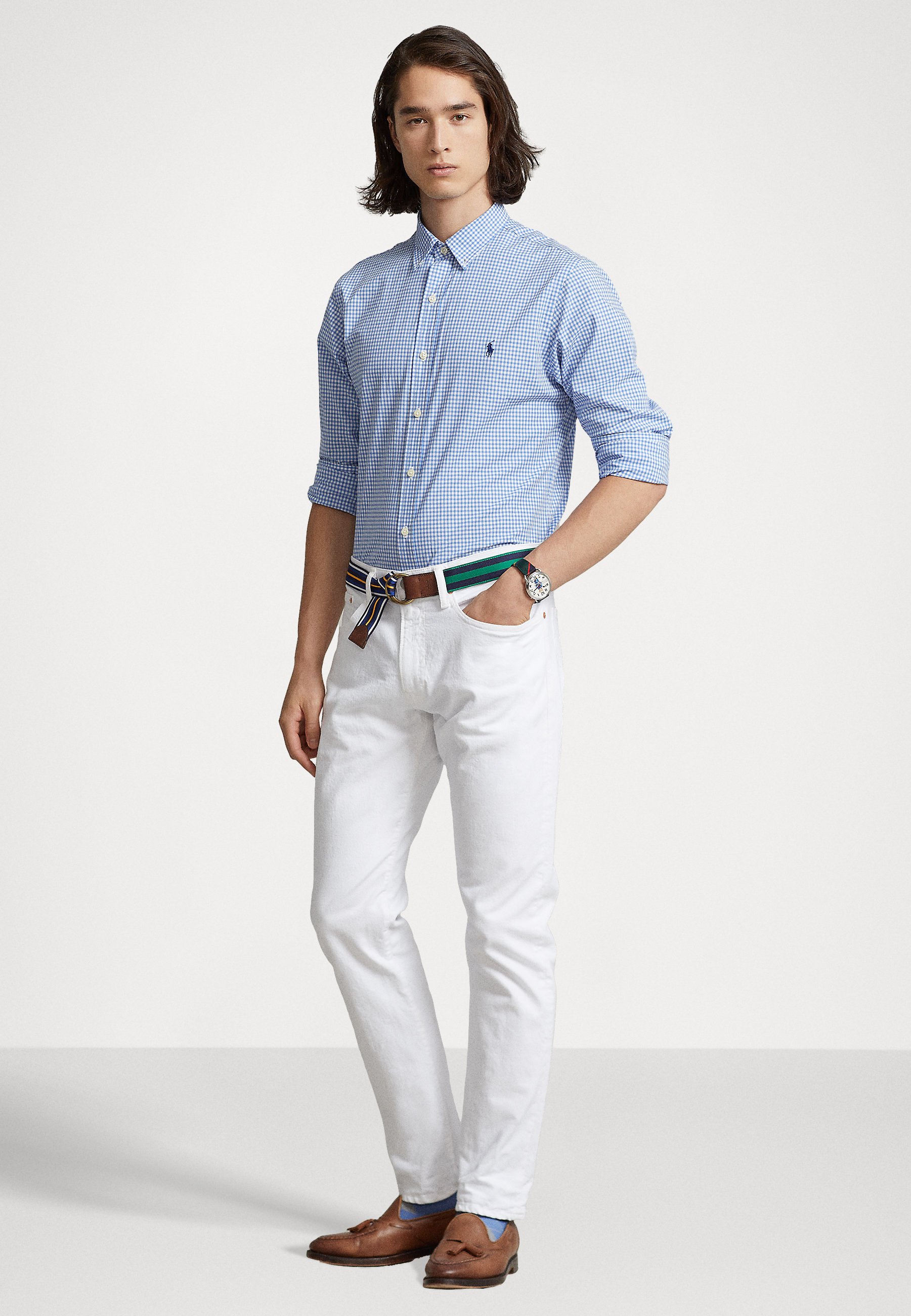 Polo Ralph Lauren Shirt - blue/white/blue