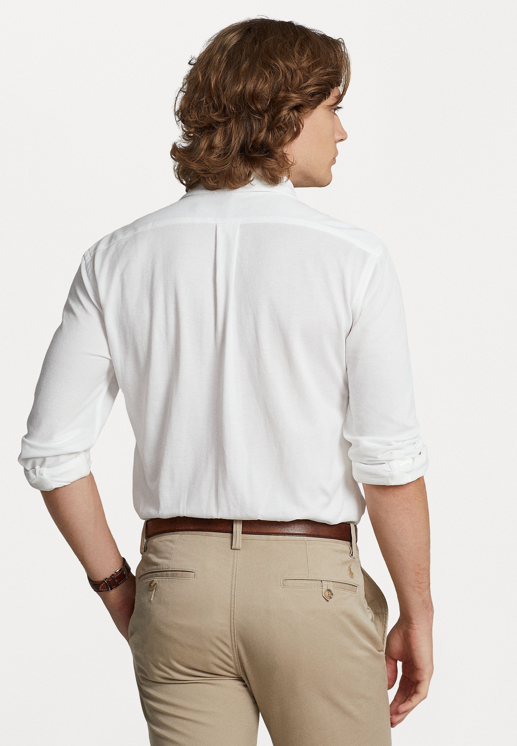 Polo Ralph Lauren KNIT OXFORD SHIRT - Shirt - white