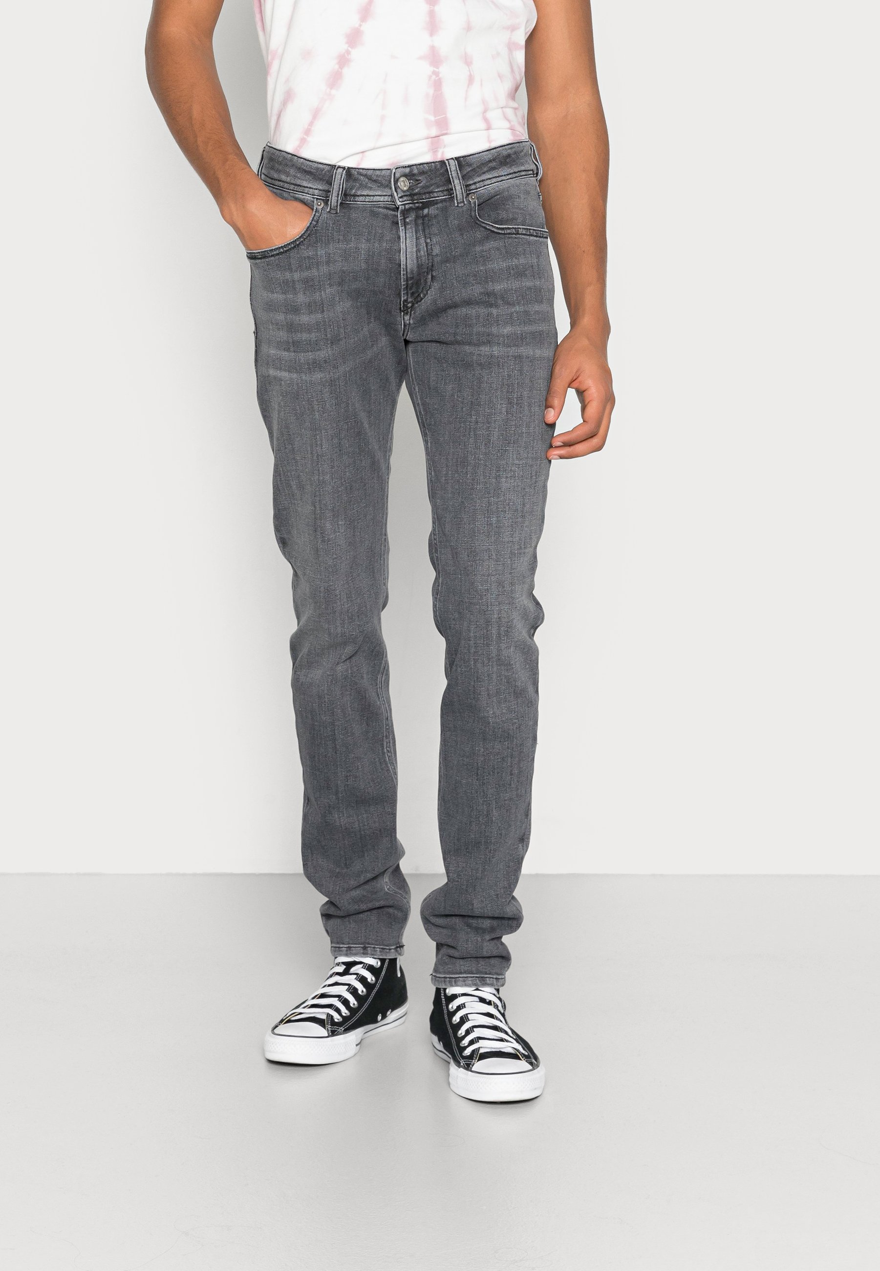 Diesel SLEENKER - Slim fit jeans - black/dark grey/grey denim